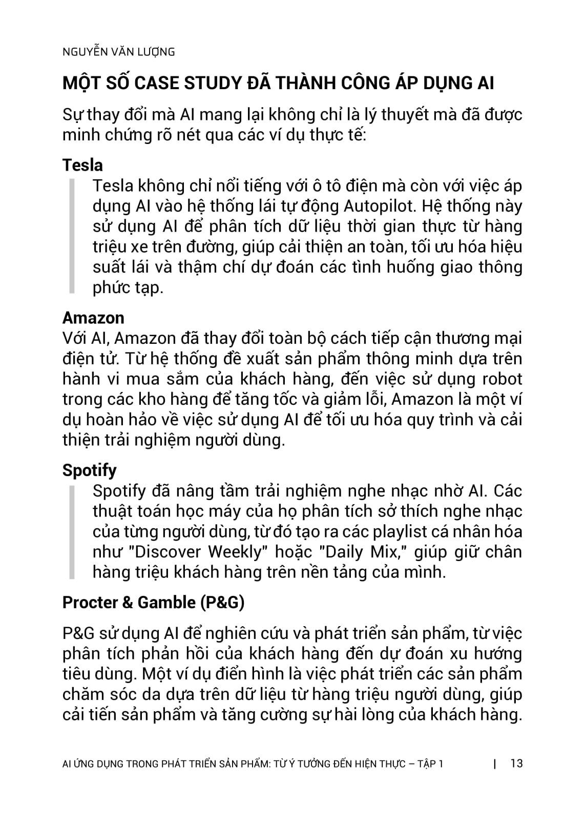 Tri Tue Nhan Tao AI - Ung Dung Trong Phat Trien San Pham - Tu Y Tuong Den Hien Thuc - Tap 1