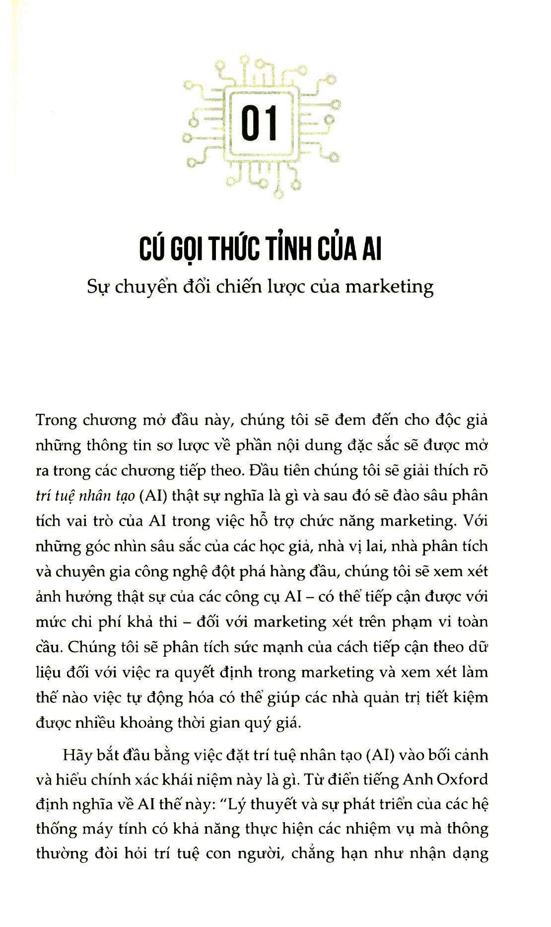 trí tuệ nhân tạo trong marketing