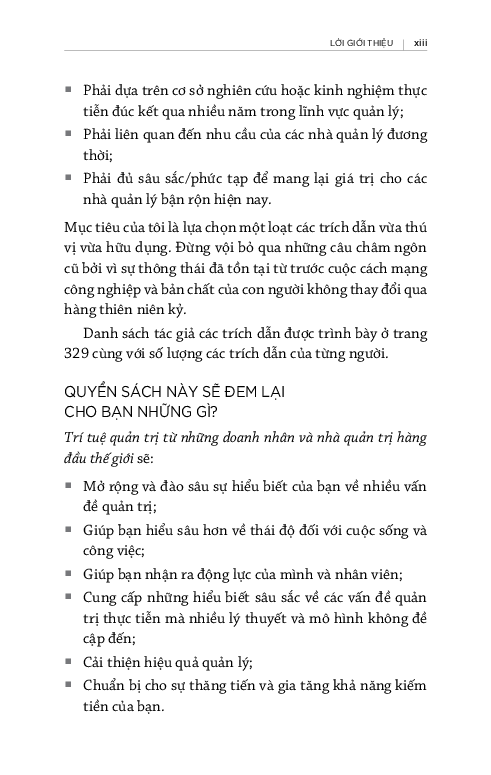 trí tuệ quản trị từ những doanh nhân và nhà quản trị hàng đầu thế giới