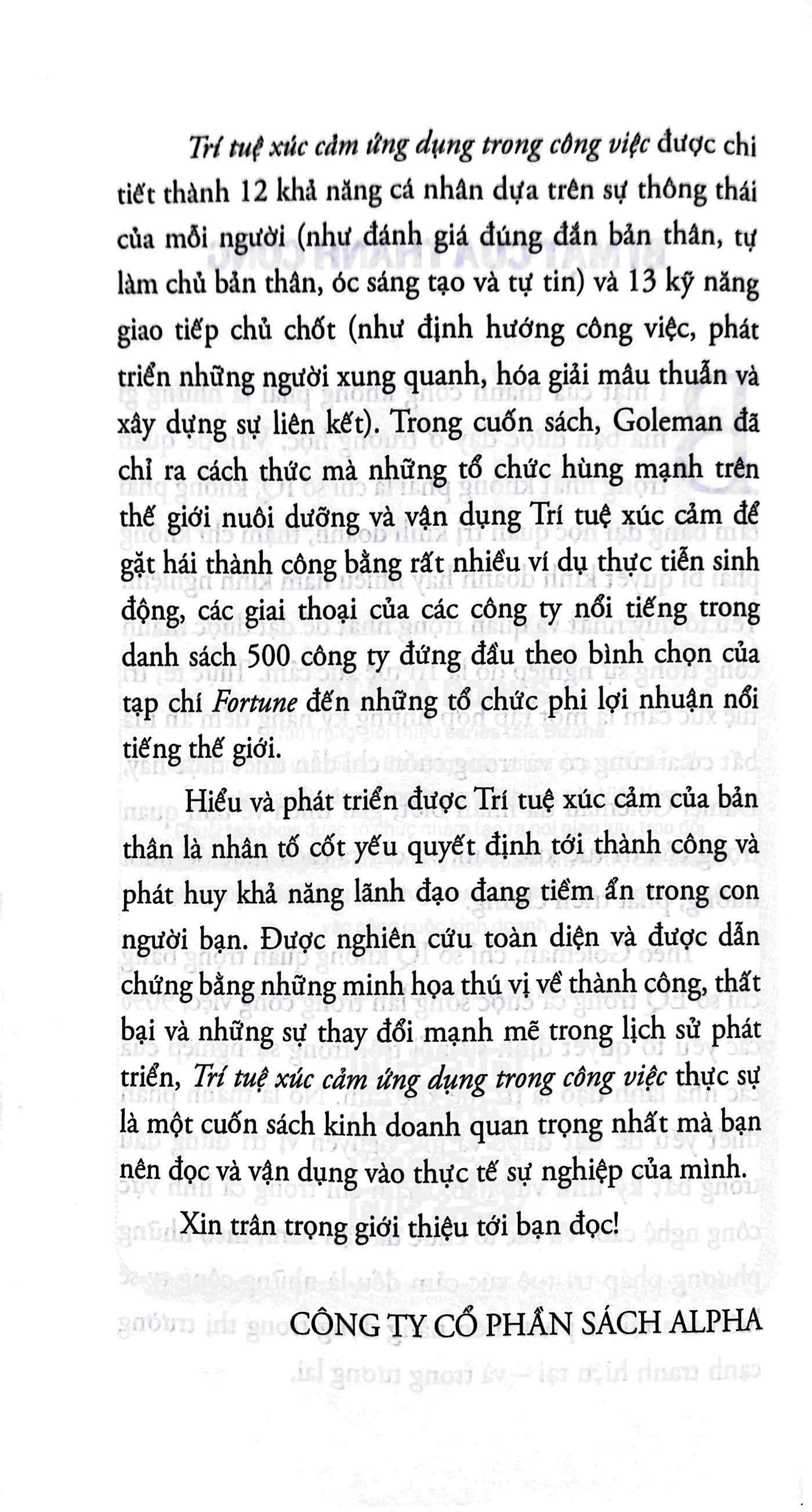 trí tuệ xúc cảm ứng dụng trong công việc (tái bản)
