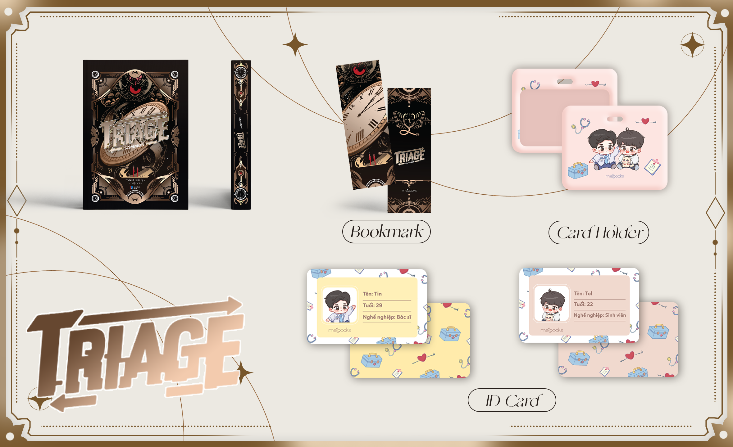 triage - bản đặc biệt - tặng kèm bookmark + set id card + card holder