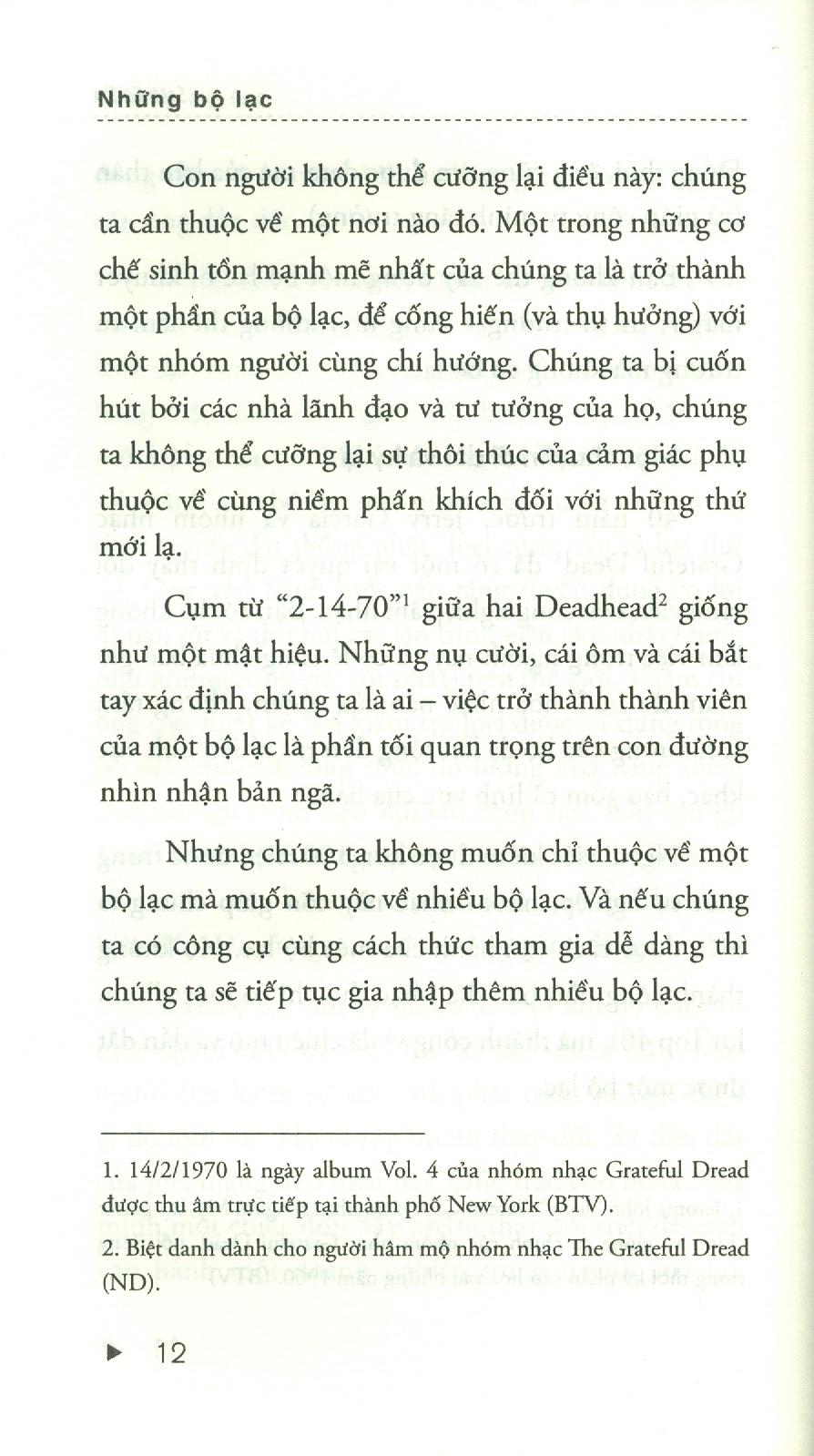 tribes - những bộ lạc: marketing thống lĩnh người dùng