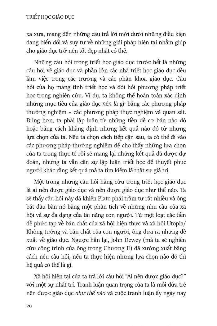 triết học giáo dục - philosophy of education (tái bản 2023)