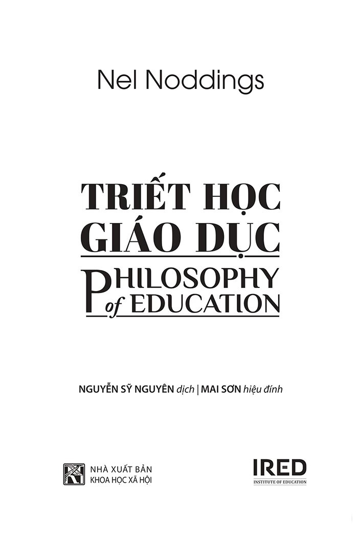 triết học giáo dục - philosophy of education (tái bản 2023)