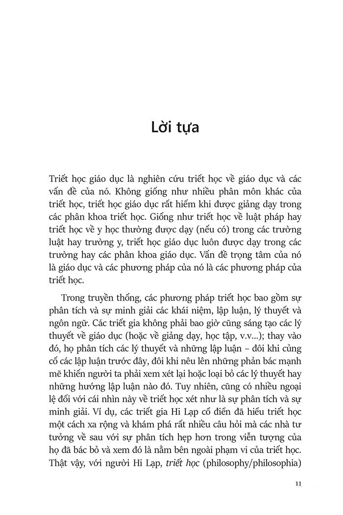 triết học giáo dục - philosophy of education (tái bản 2023)