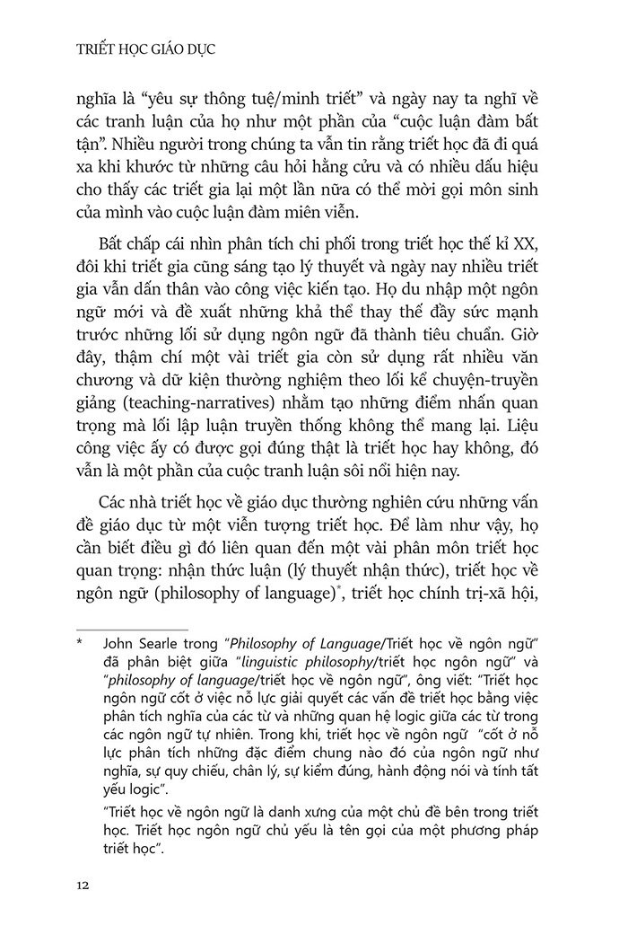 triết học giáo dục - philosophy of education (tái bản 2023)