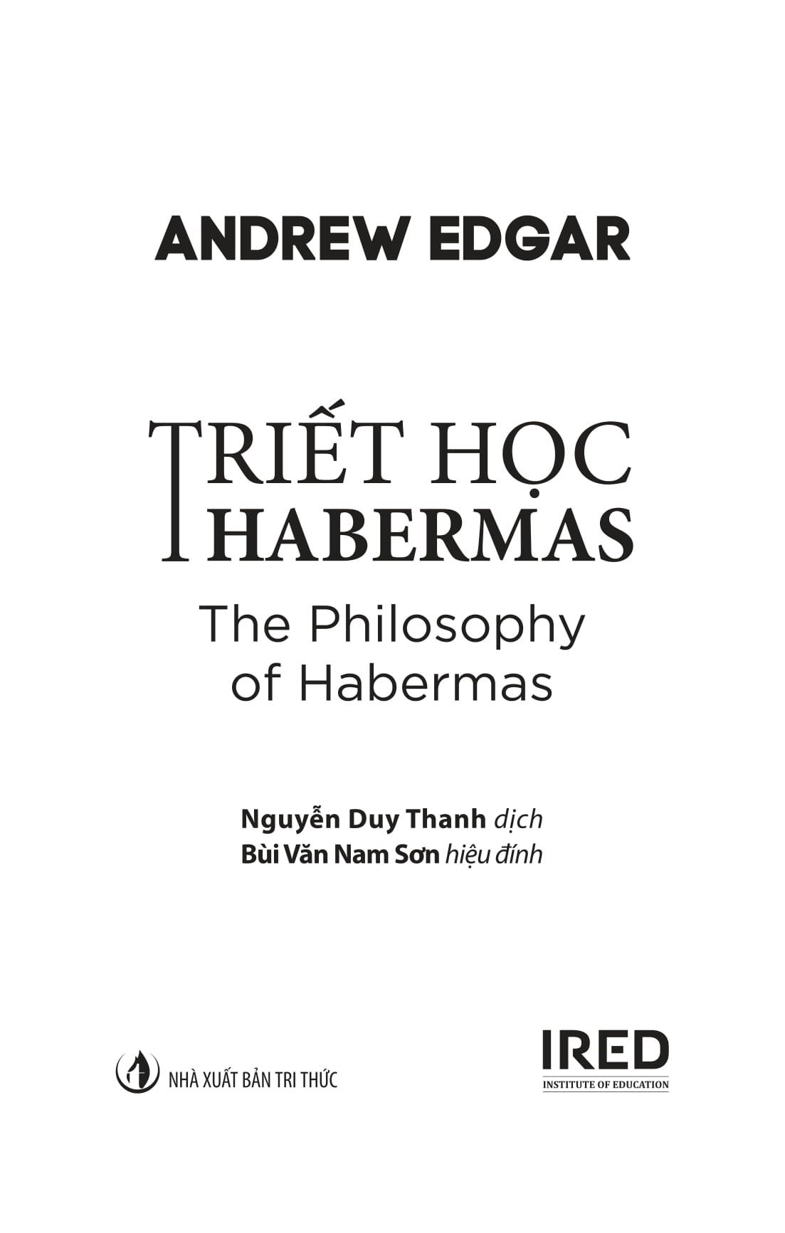 Triet hoc Habermas - The Philosophy of Habermas - Bia Cung