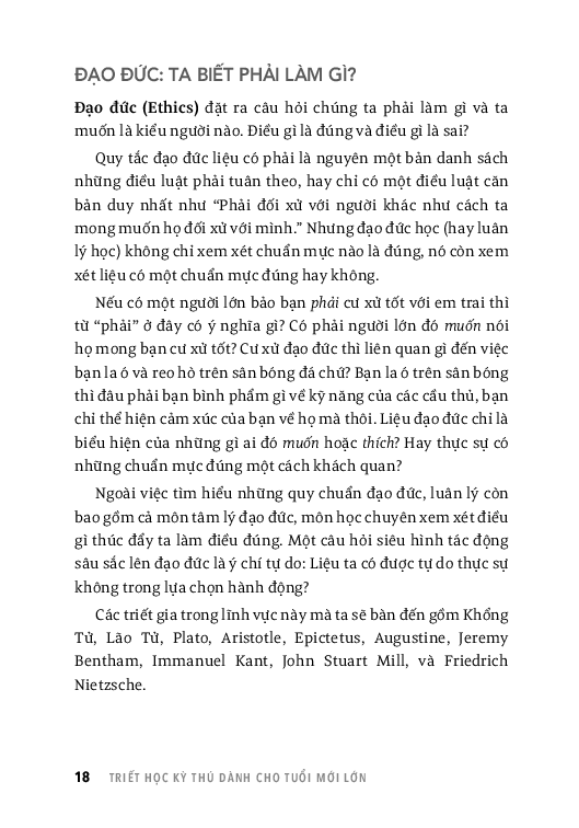 triết học kỳ thú dành cho tuổi mới lớn