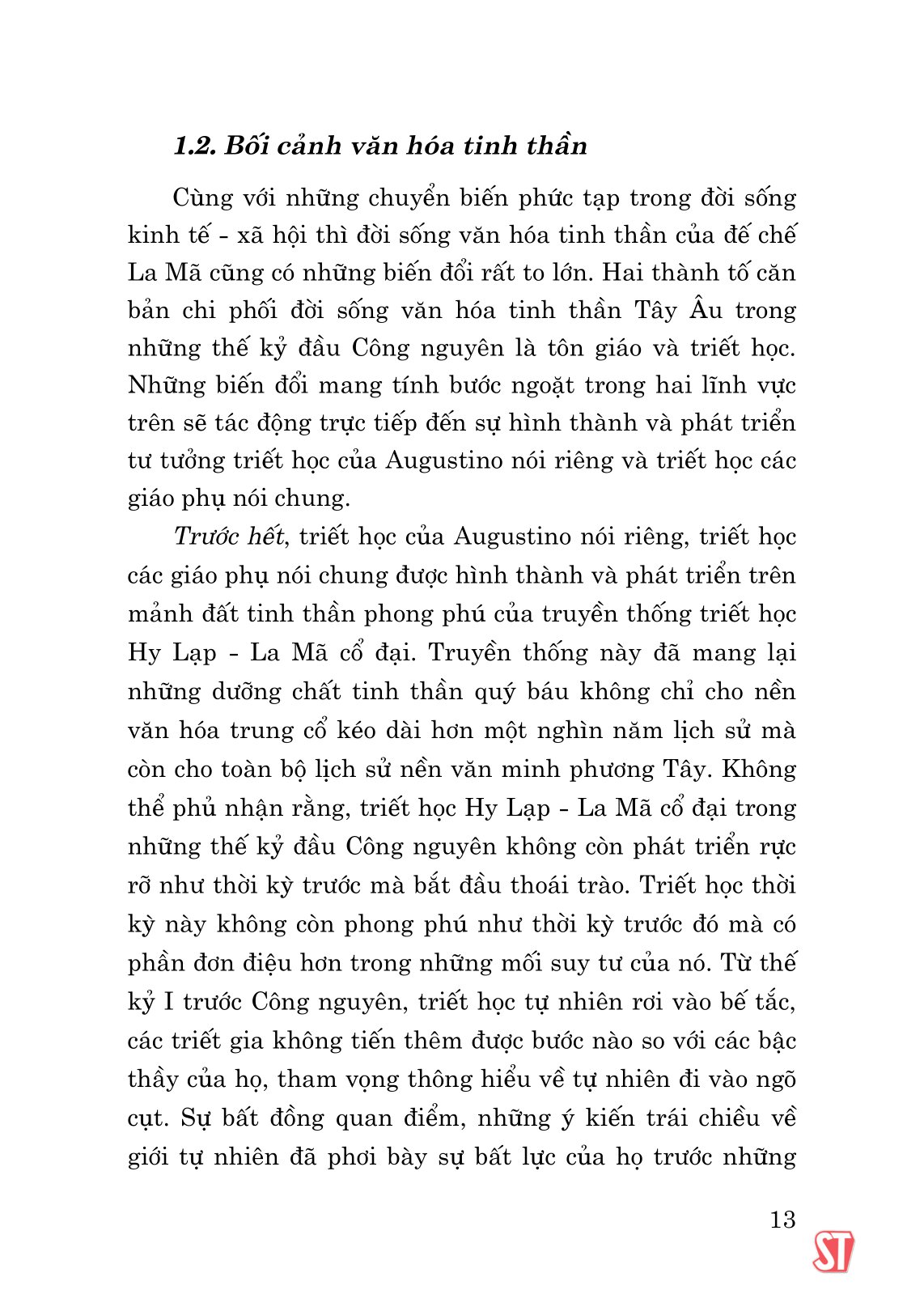 triết học tôn giáo của augustino