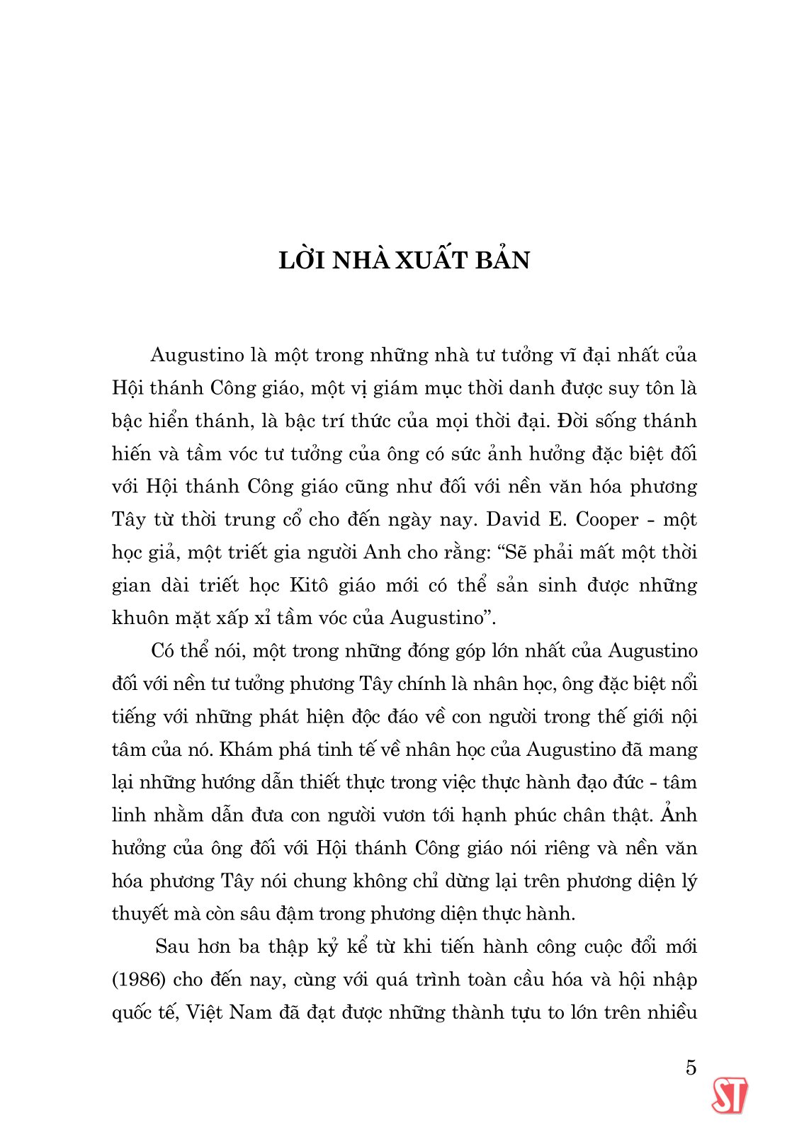 triết học tôn giáo của augustino