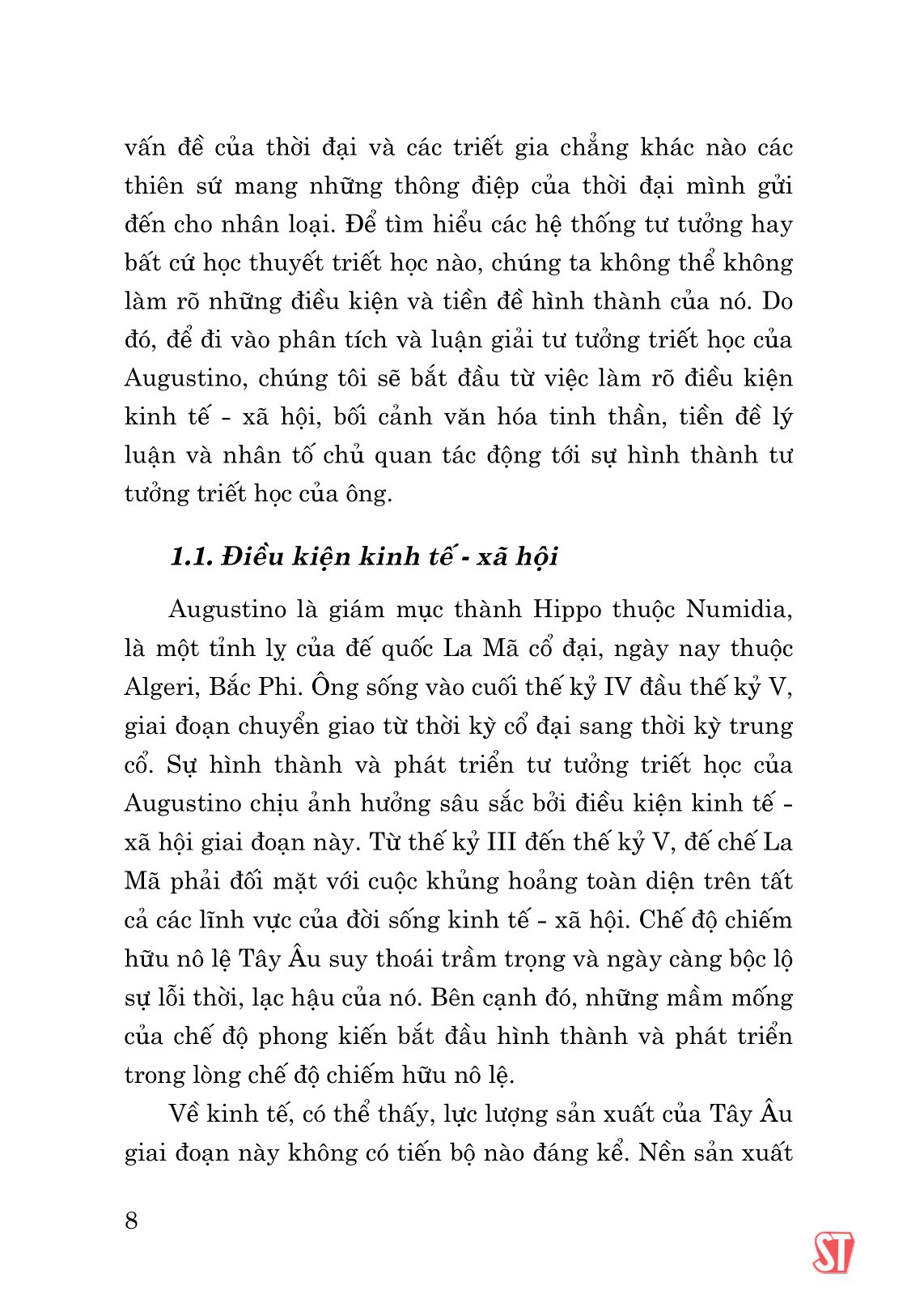 triết học tôn giáo của augustino