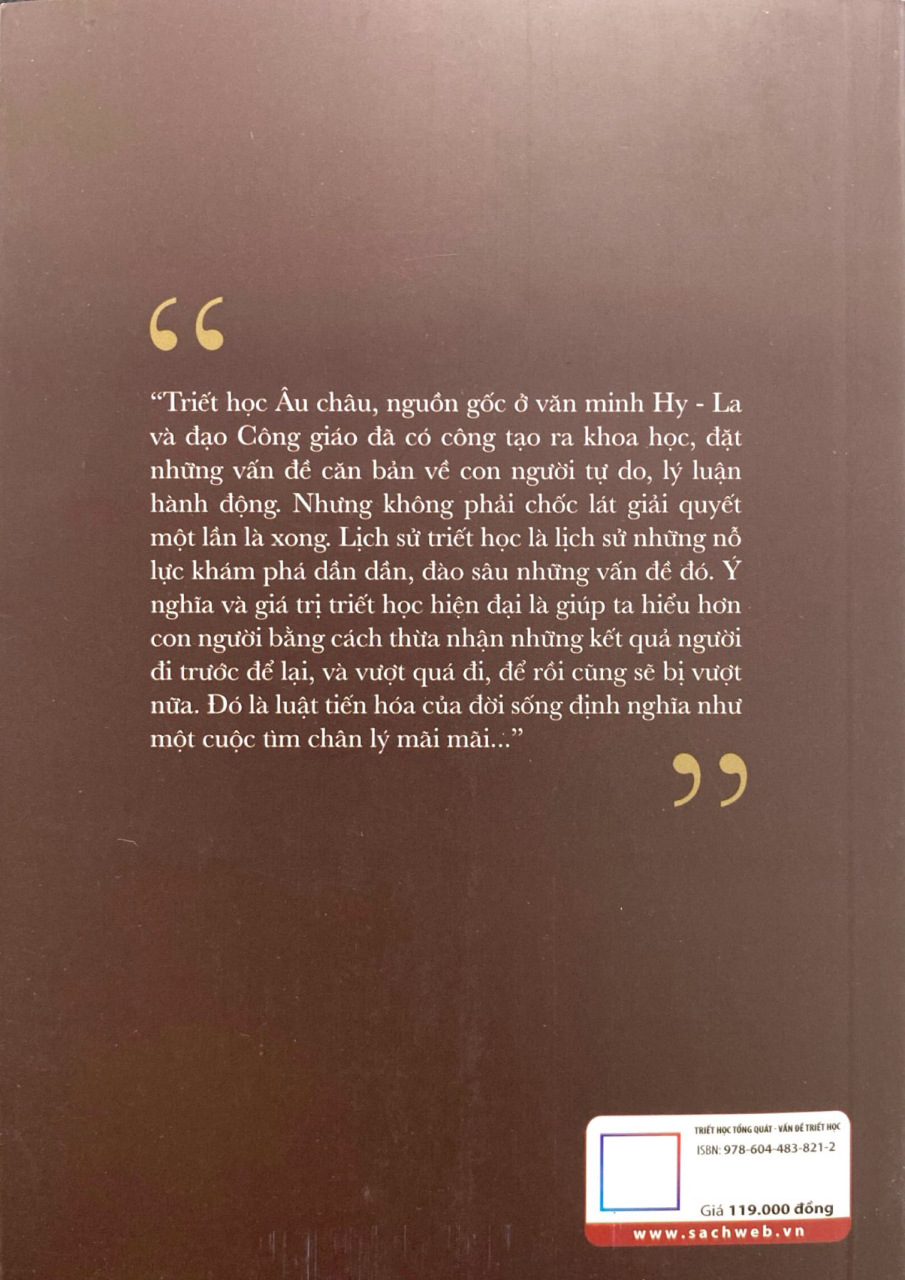 triết học tổng quát - vấn đề triết học