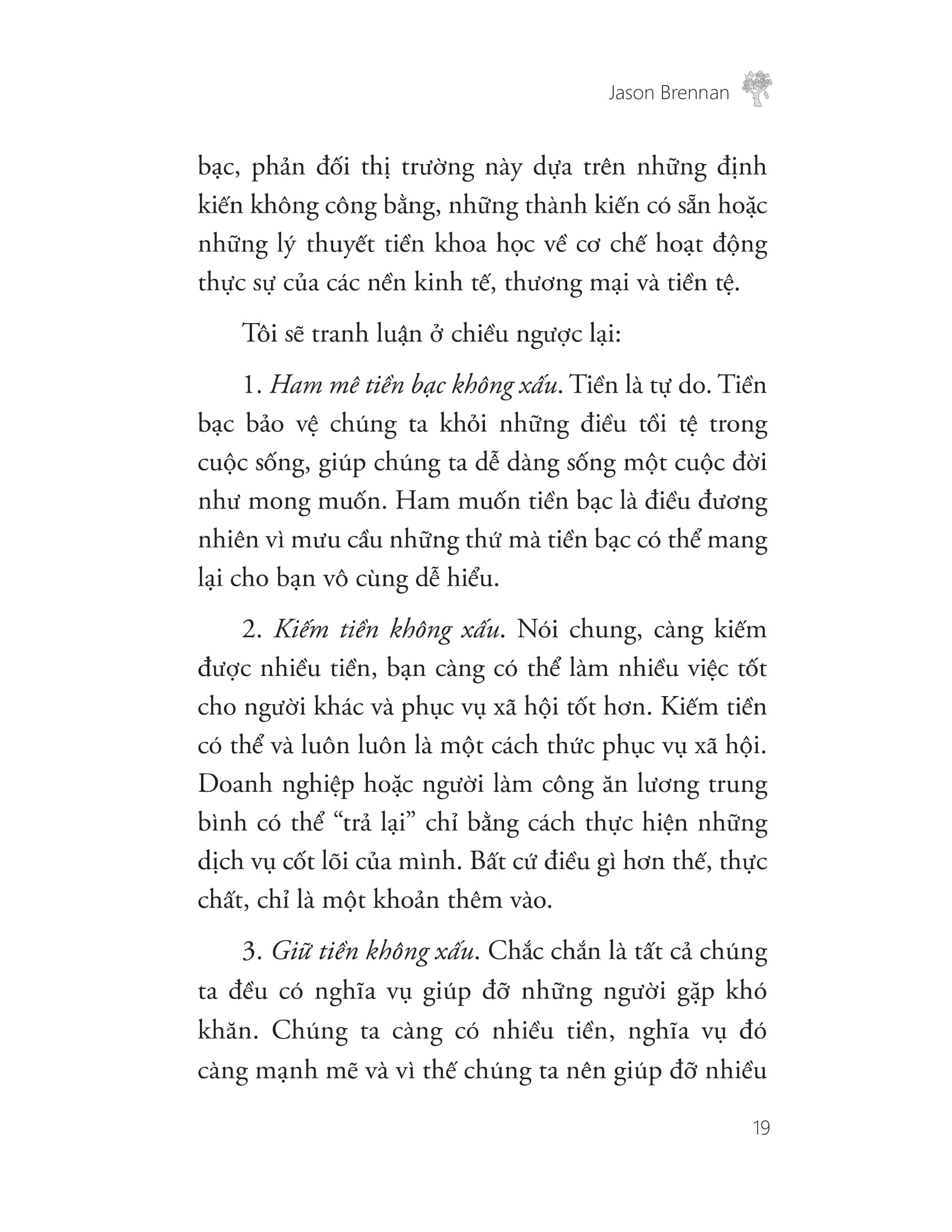 triết lí của người giàu sang