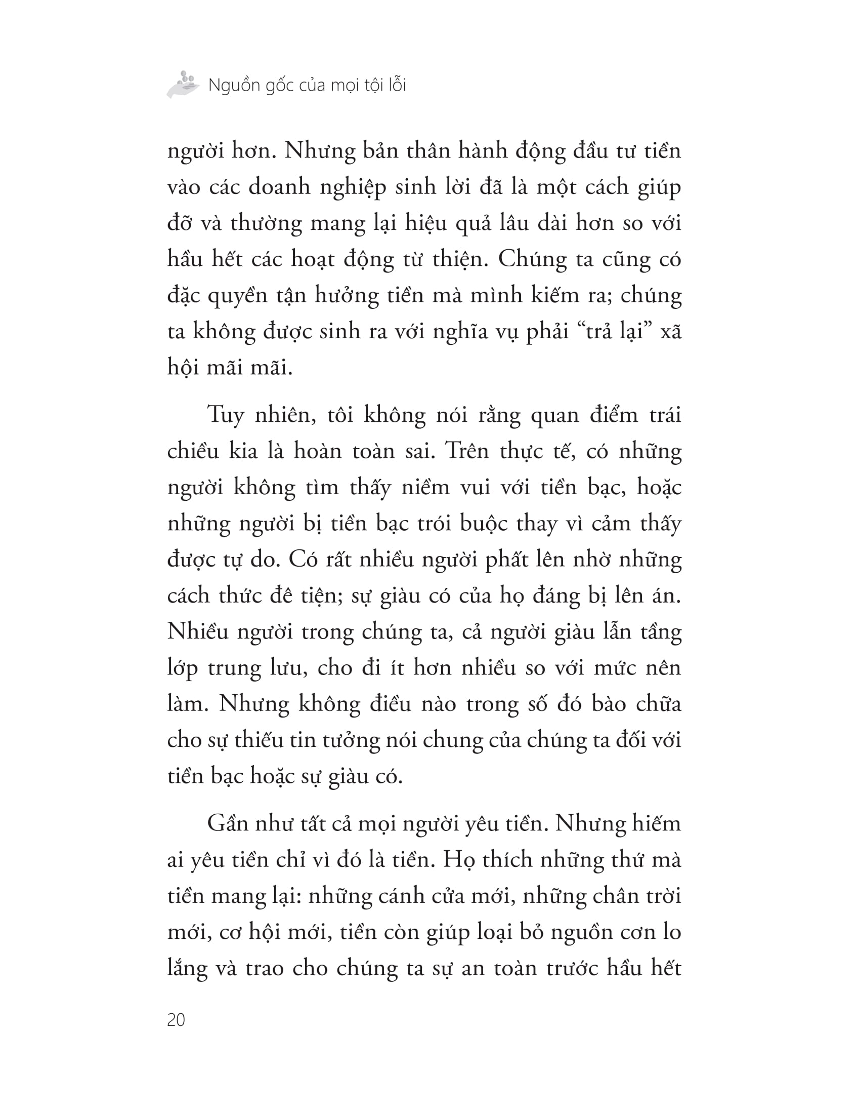 triết lí của người giàu sang