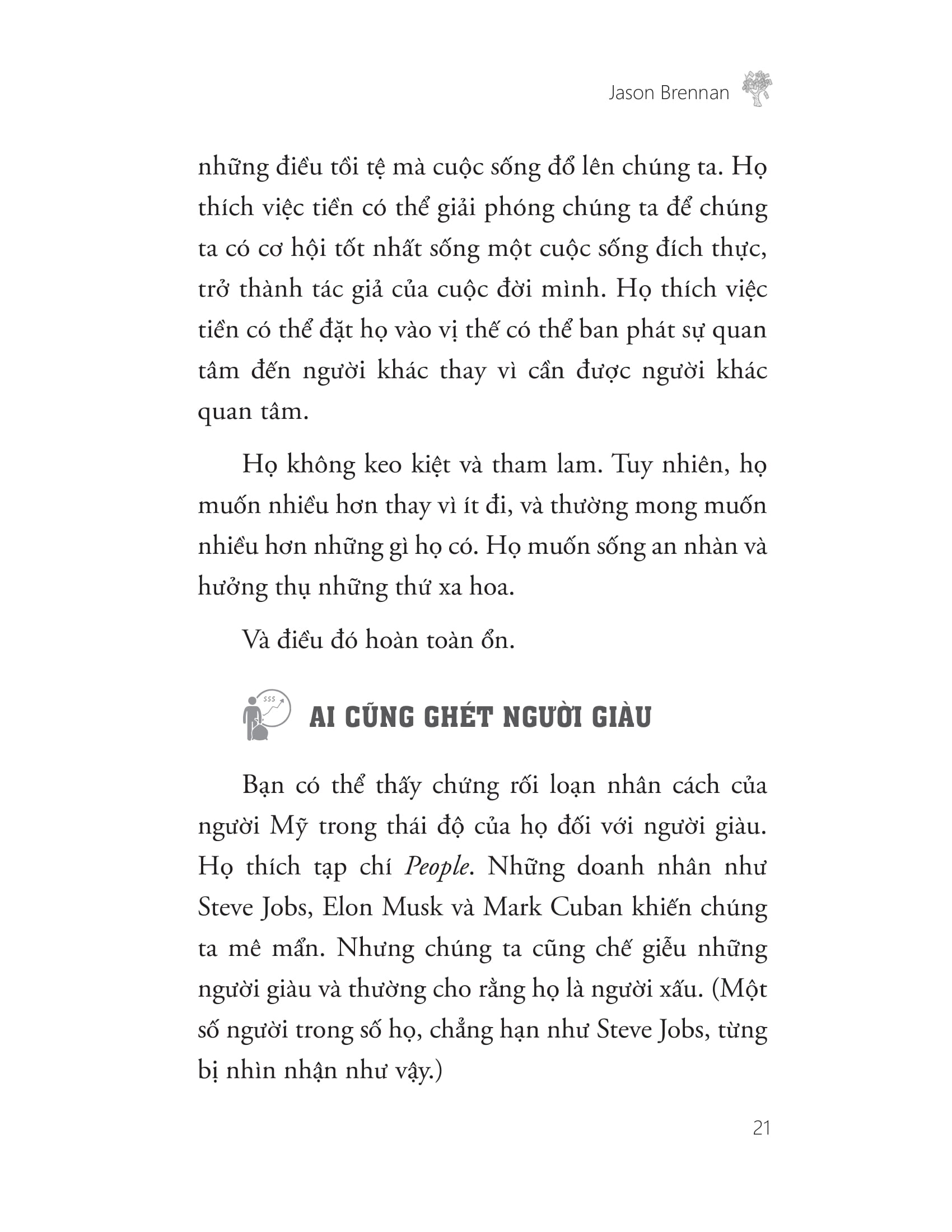 triết lí của người giàu sang