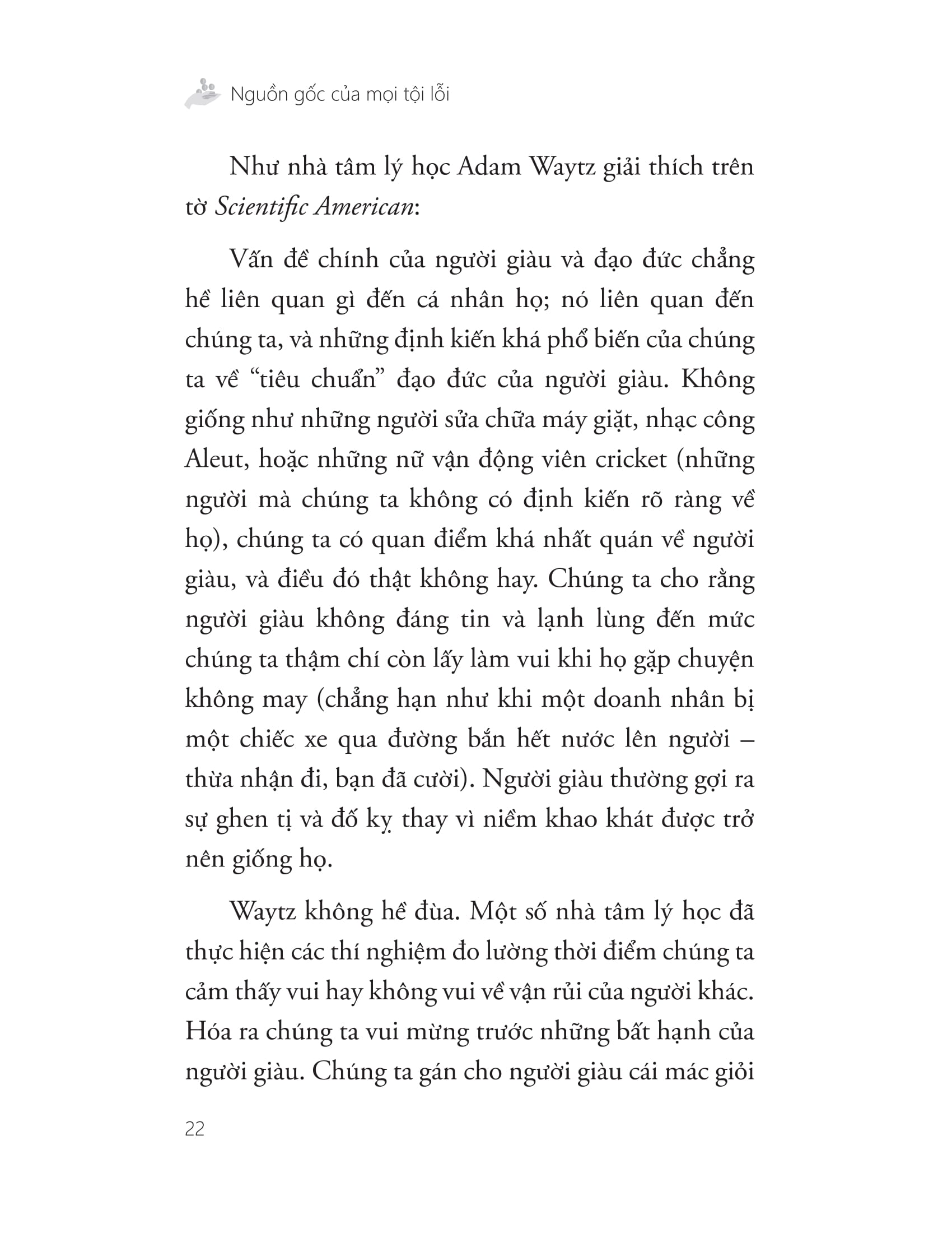 triết lí của người giàu sang