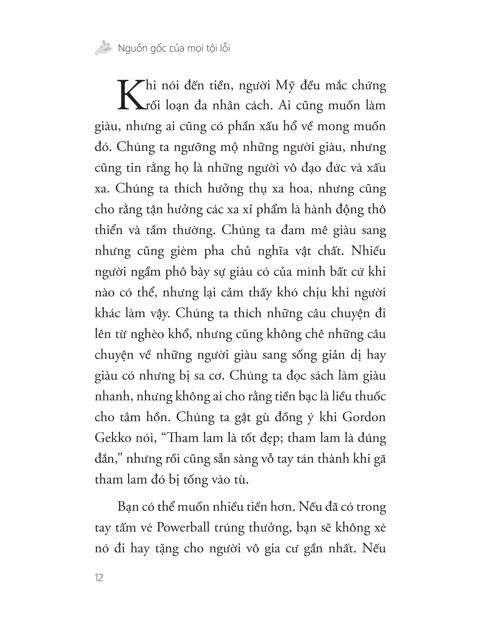 triết lí của người giàu sang