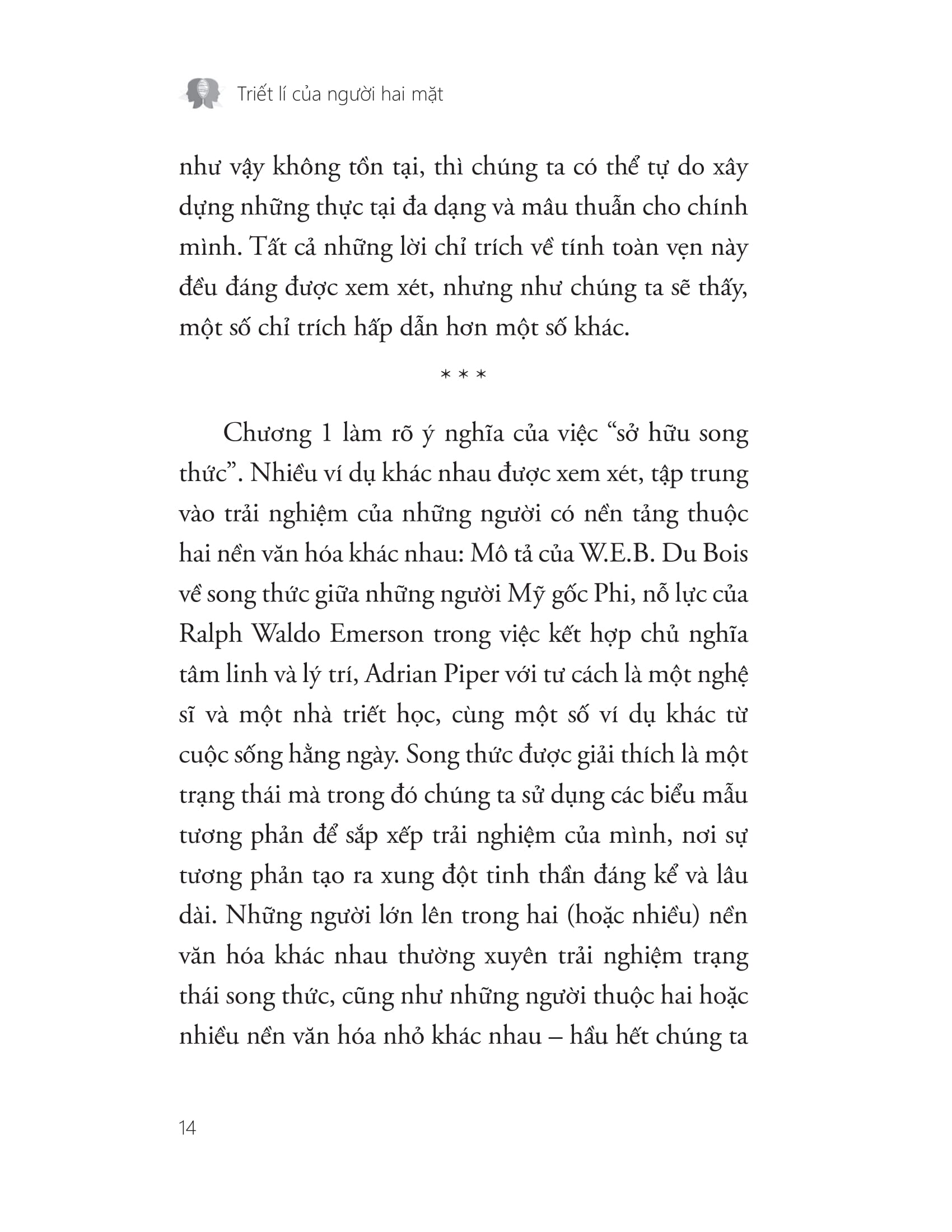 triết lí của người hai mặt