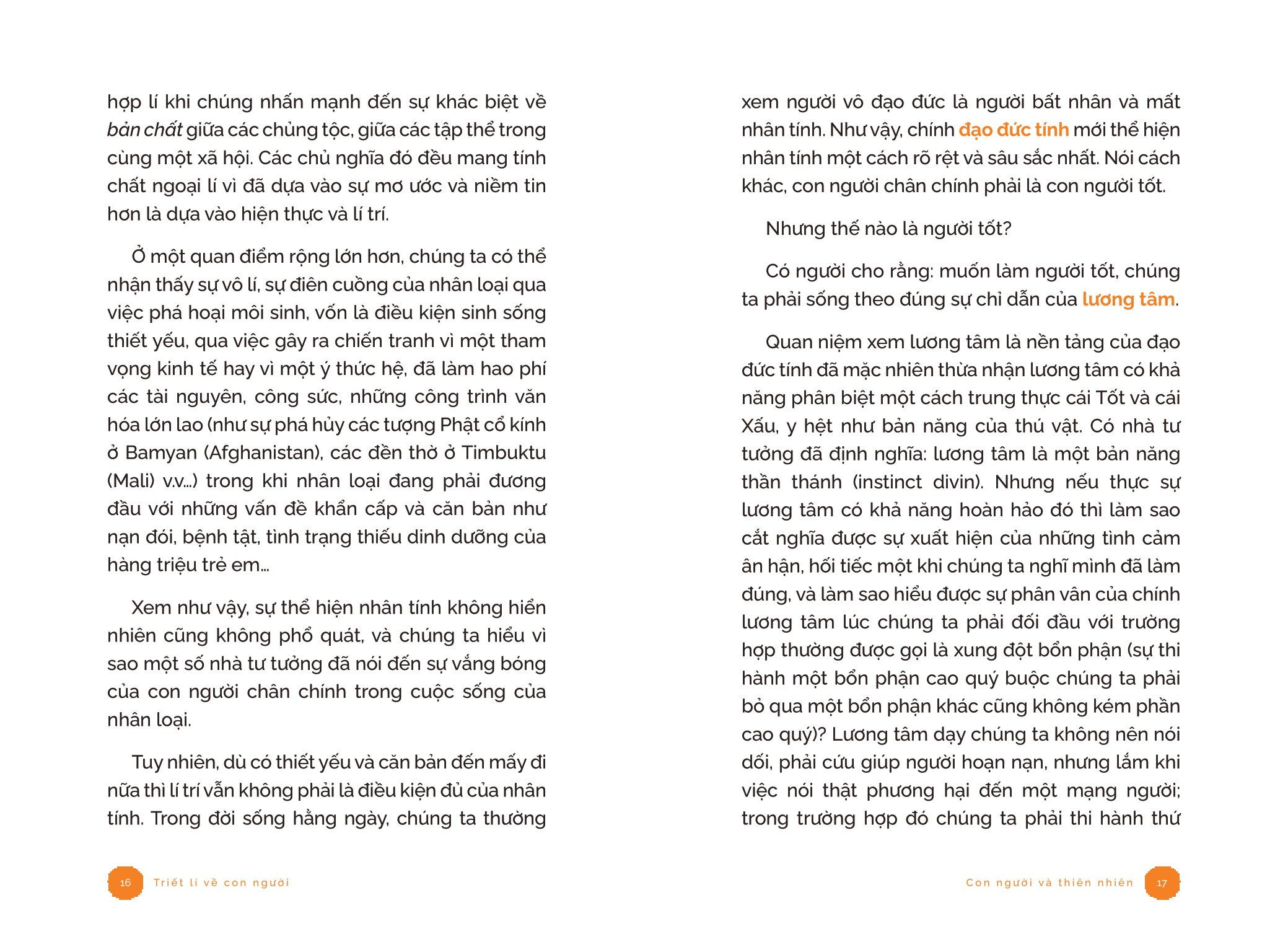 triết lí về con người - con người và thiên nhiên