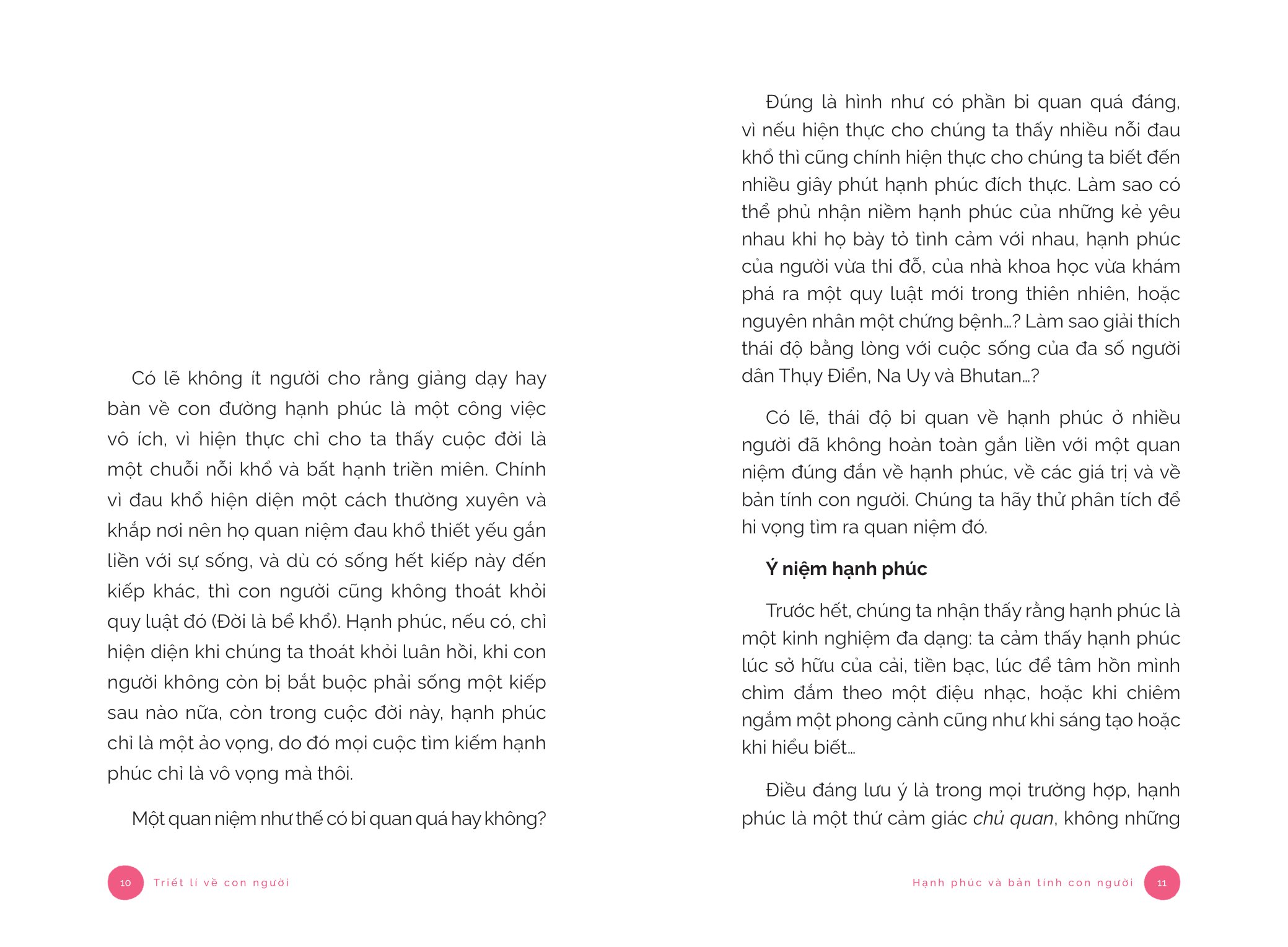 triết lí về con người - hạnh phúc và bản tính con người