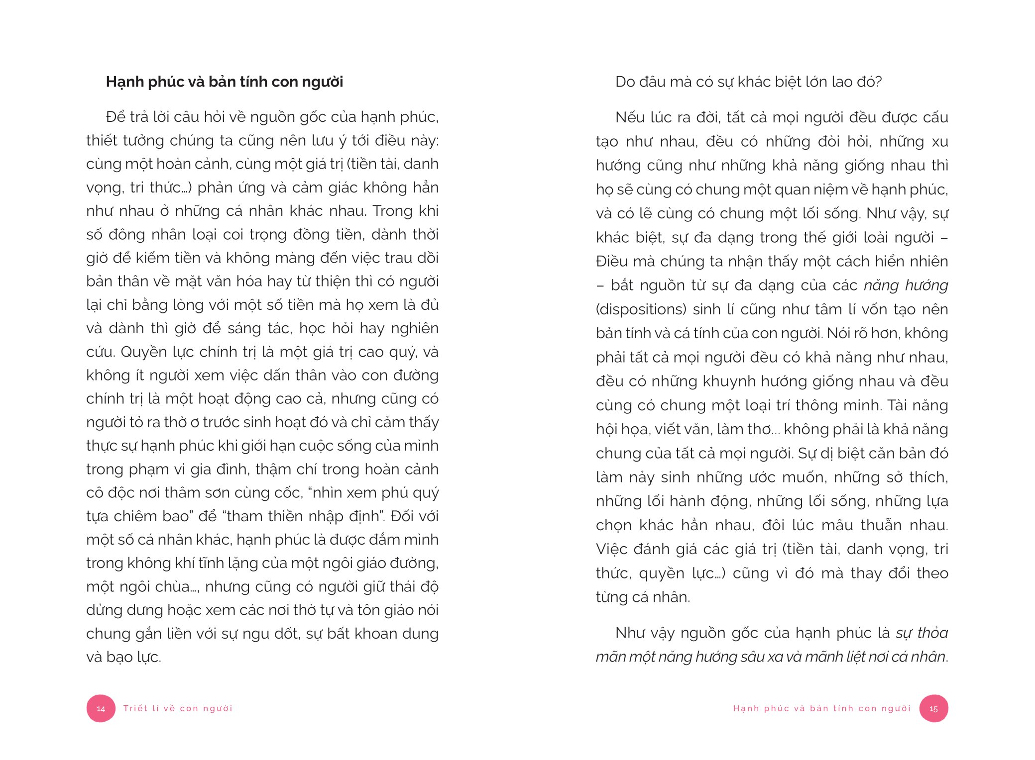 triết lí về con người - hạnh phúc và bản tính con người