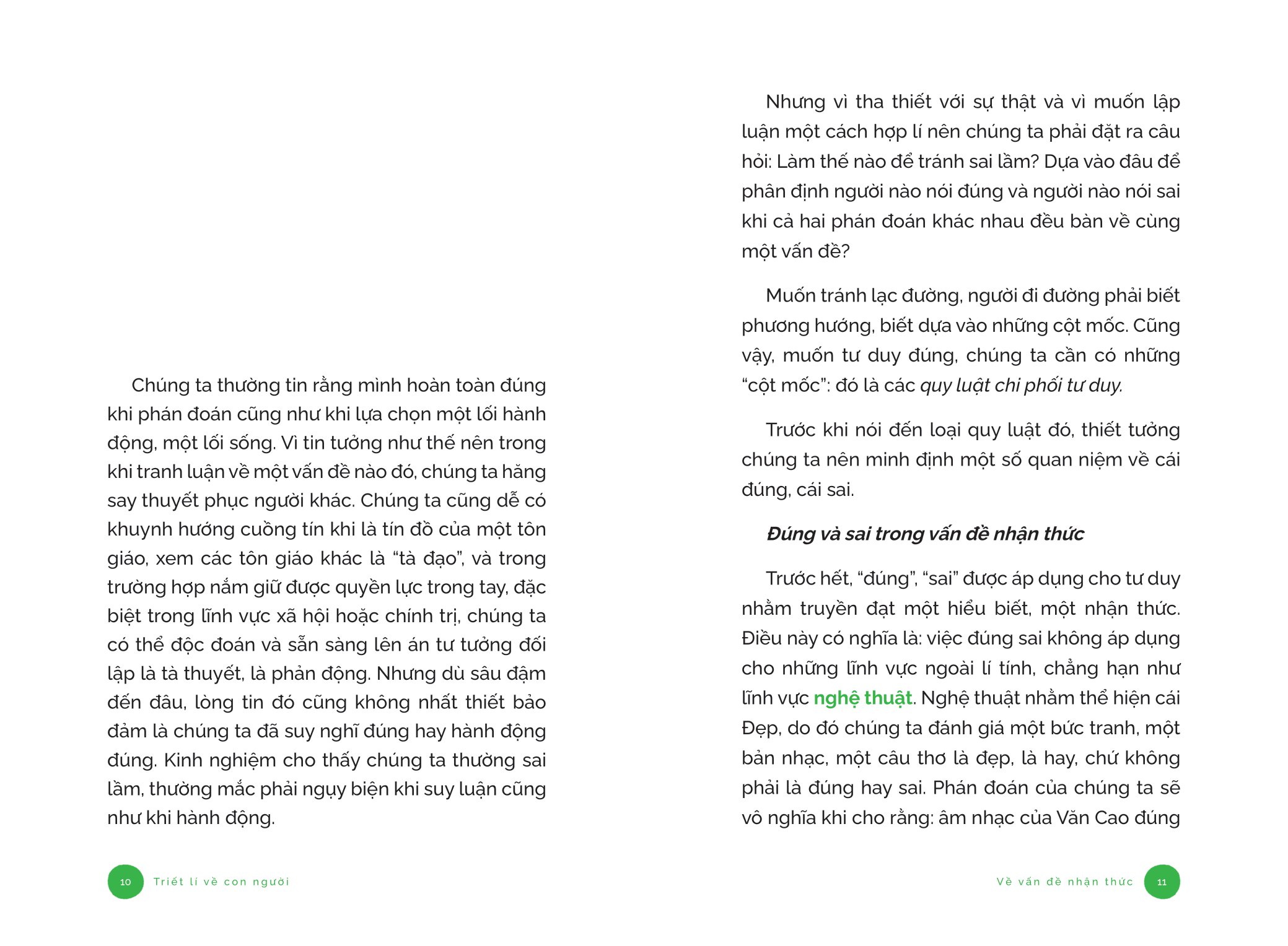 triết lí về con người - về vấn đề nhận thức