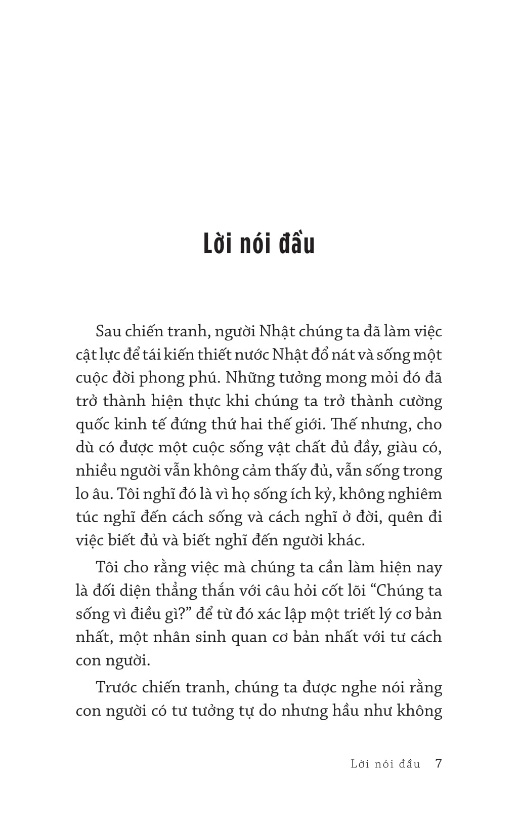 triết lý của inamori kazuo chúng ta sống vì điều gì?