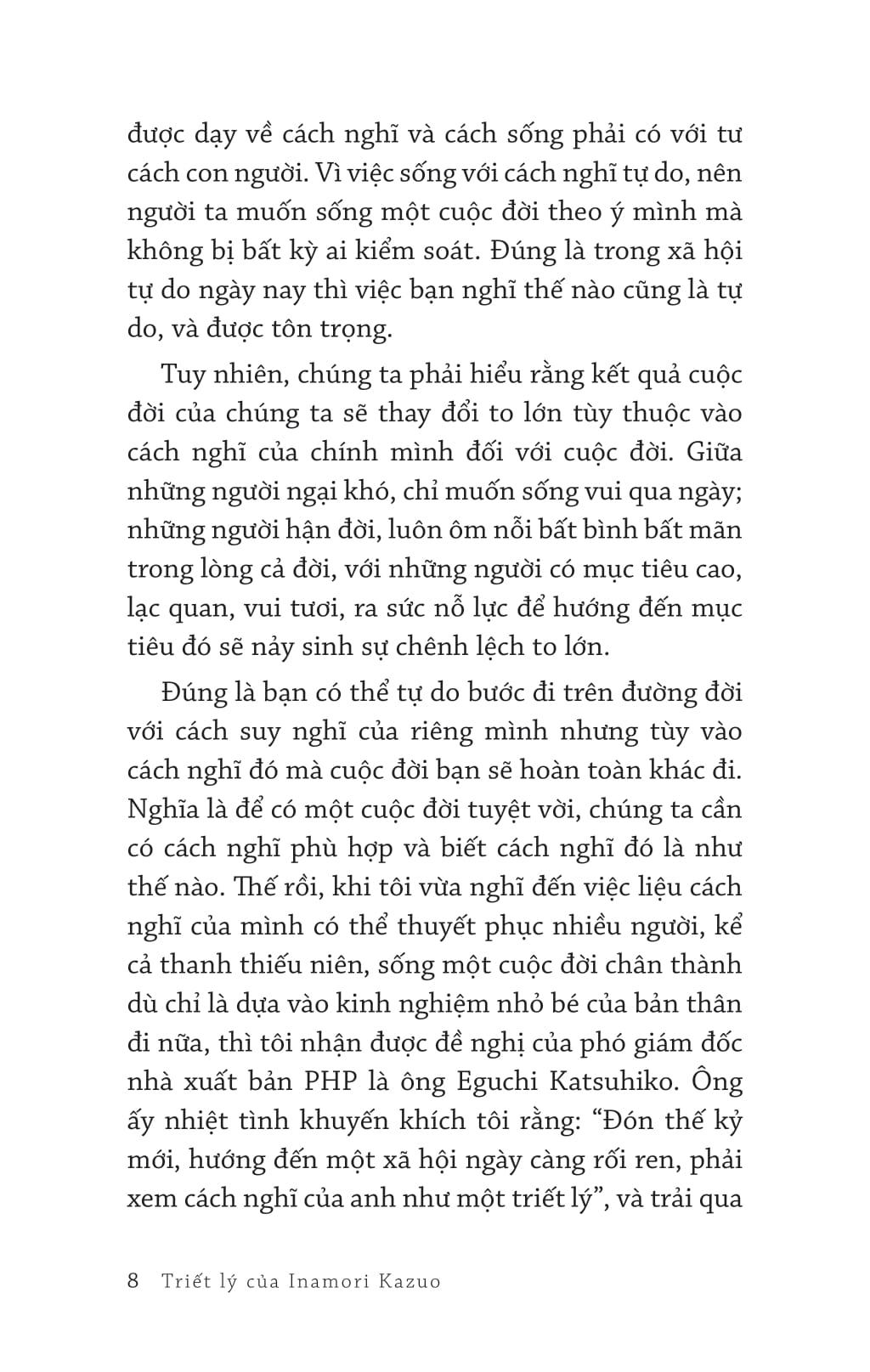 triết lý của inamori kazuo chúng ta sống vì điều gì?