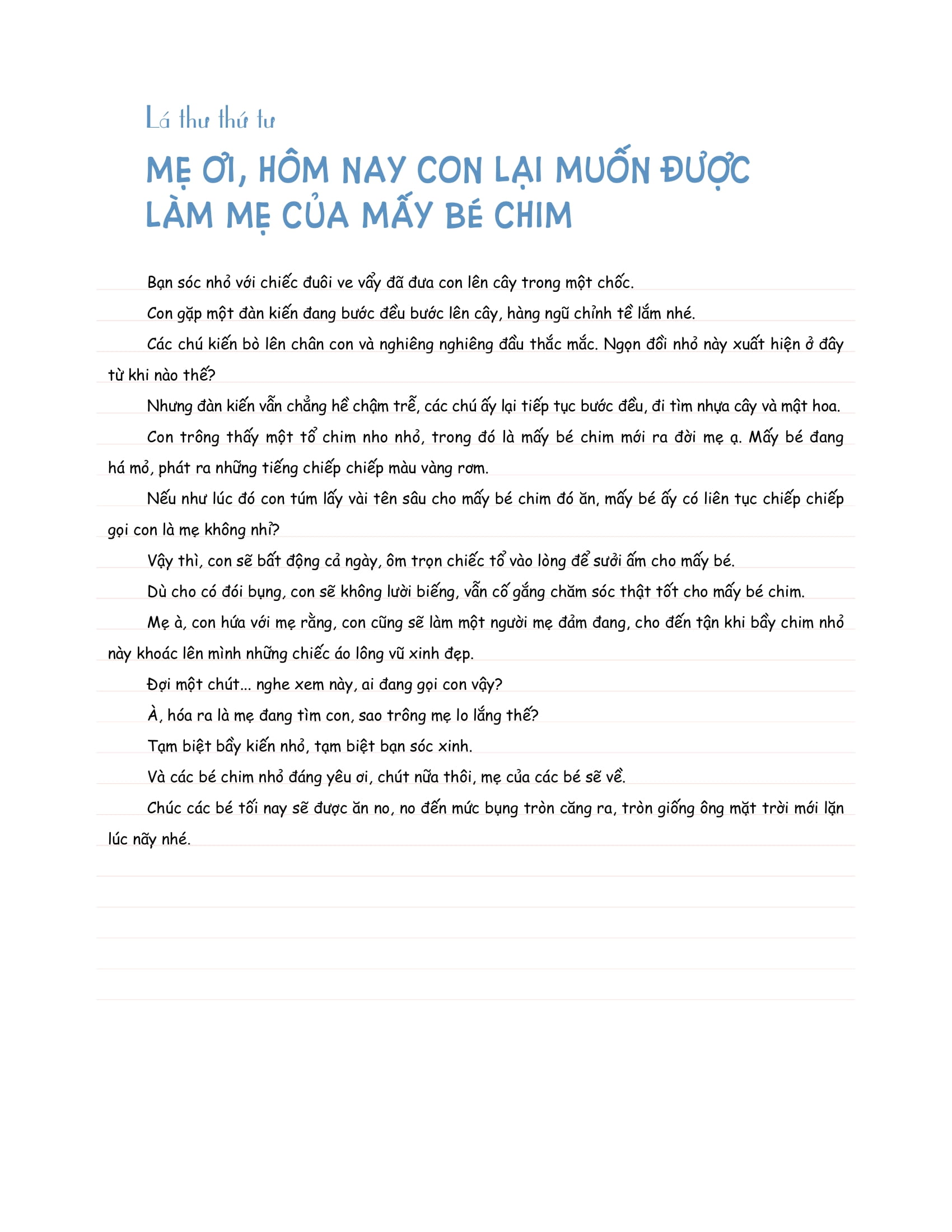 triệu lá thư gửi mẹ - bìa cứng
