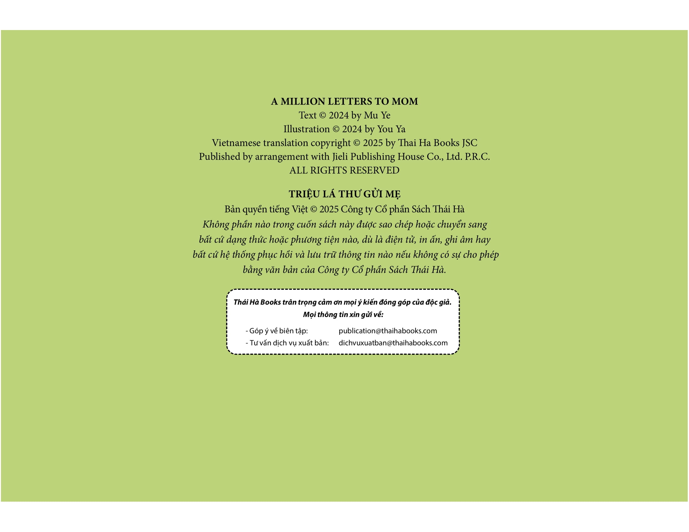 triệu lá thư gửi mẹ - bìa cứng