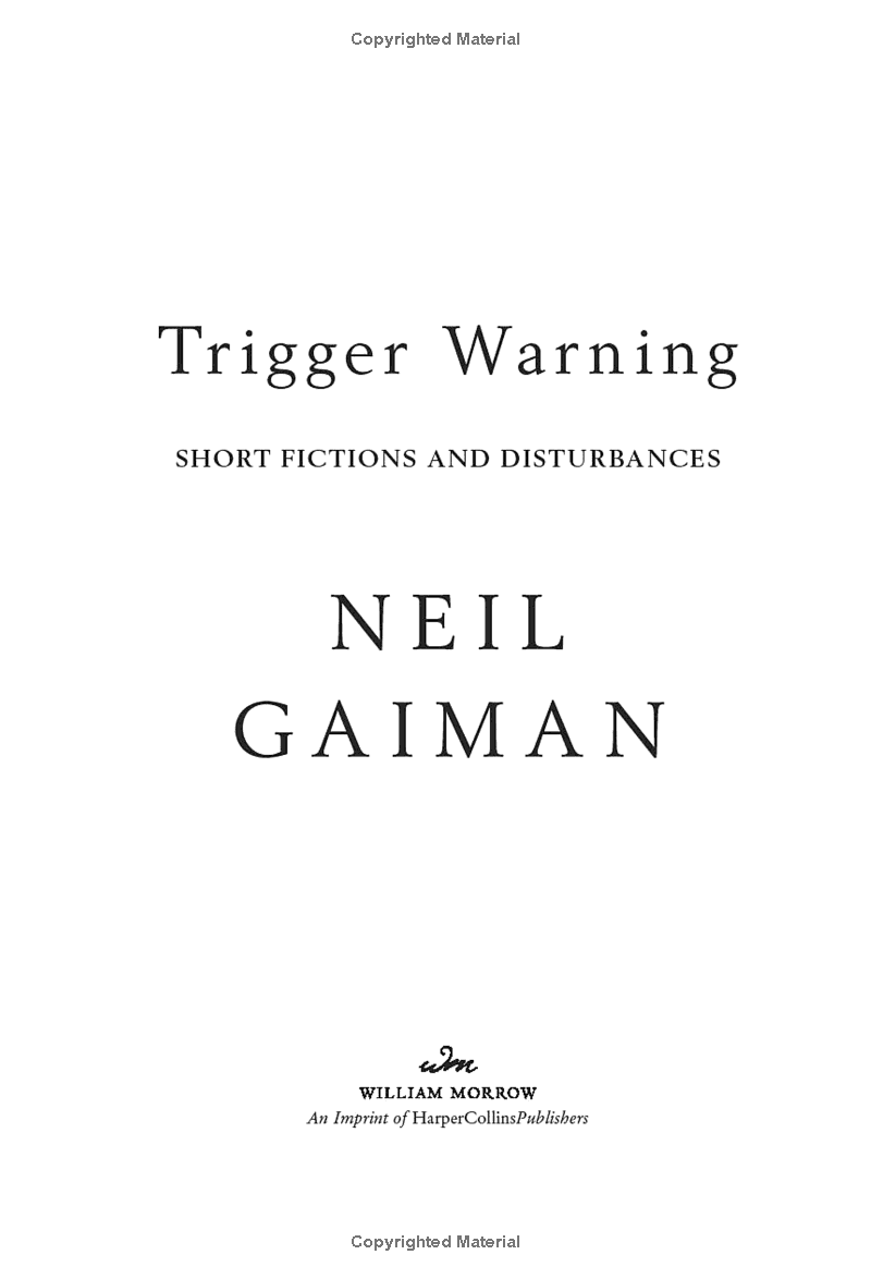 trigger warning: short fictions and disturbances