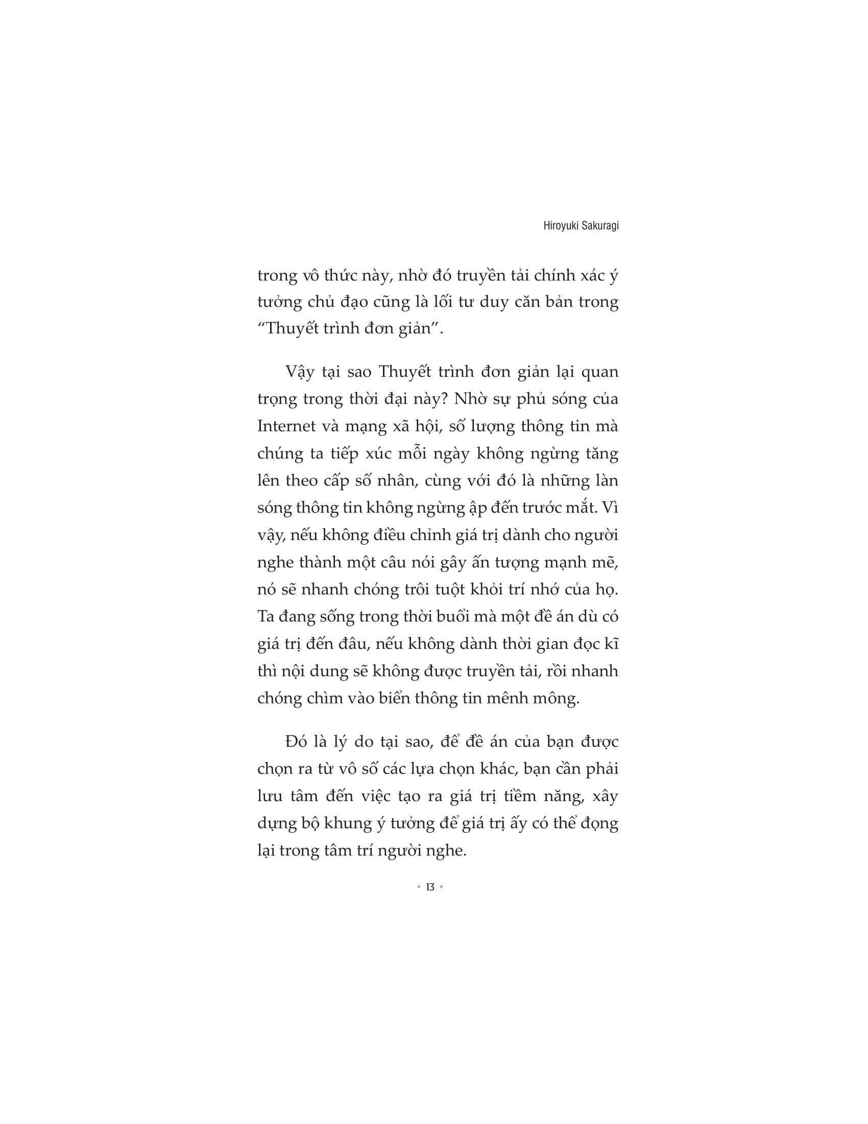 trình bày thuyết phục, kế hoạch rõ ràng, kết quả thực tế