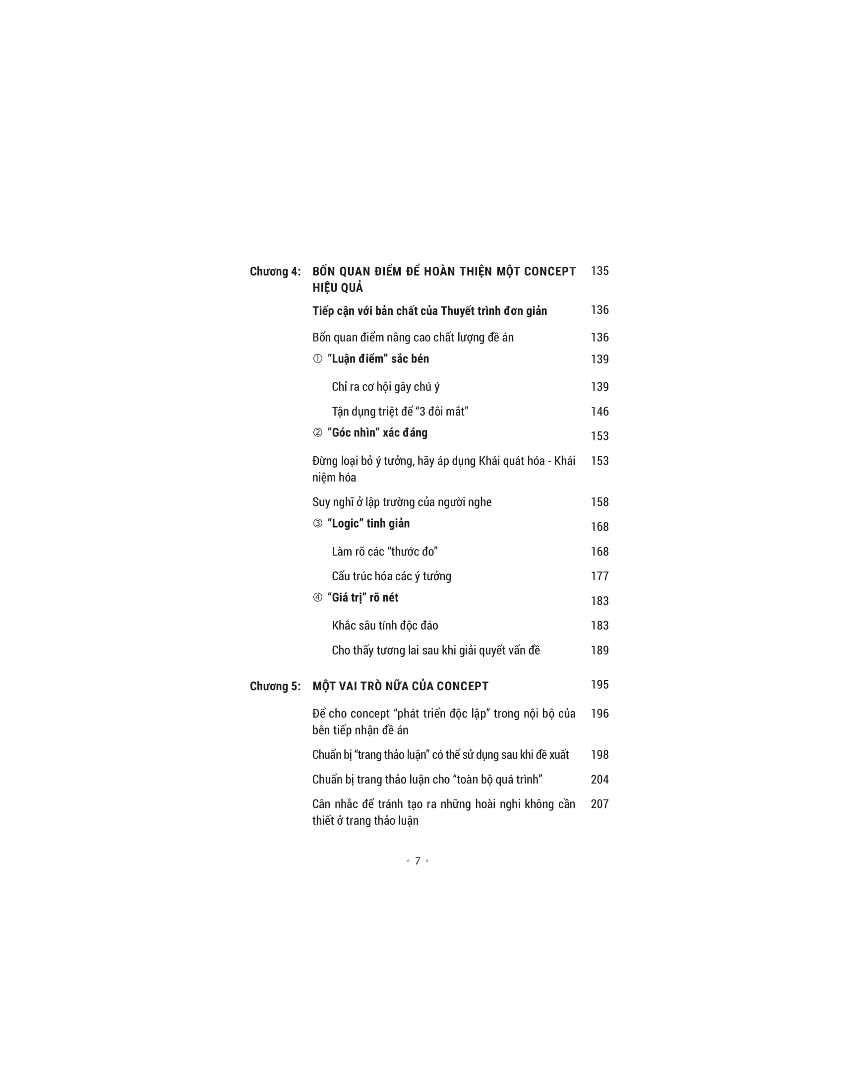 trình bày thuyết phục, kế hoạch rõ ràng, kết quả thực tế