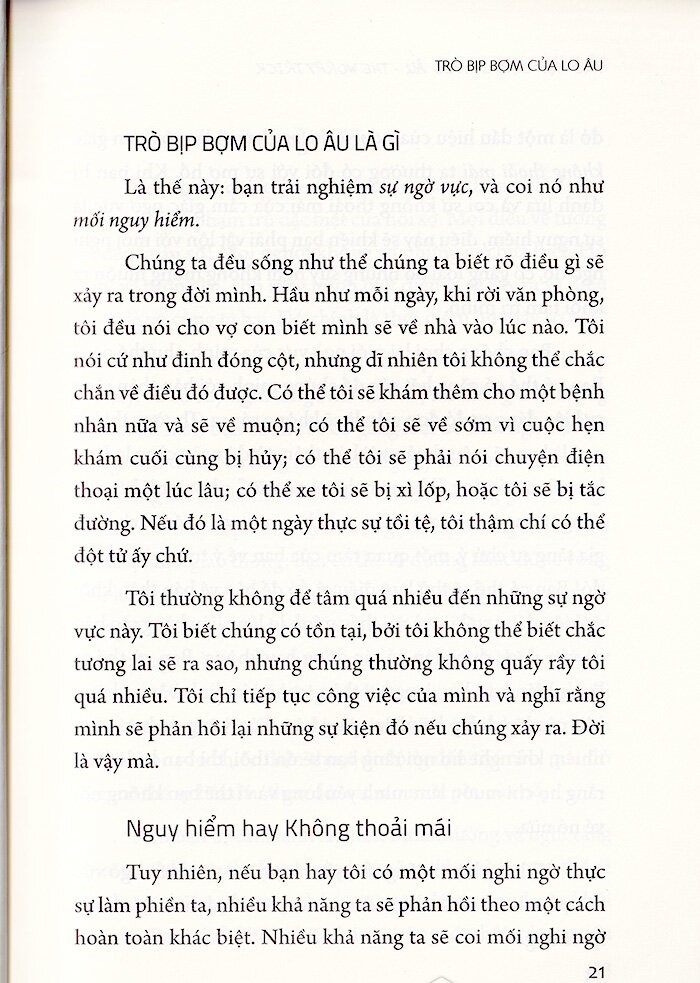 trò bịp bợm của lo âu - the worry trick