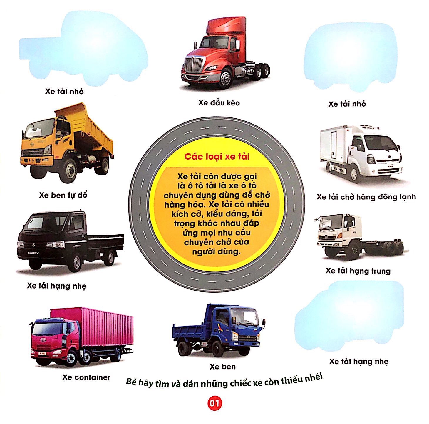 Tro Choi Boc Dan Sticker IQ-EQ-CQ - Xe Cong Trinh