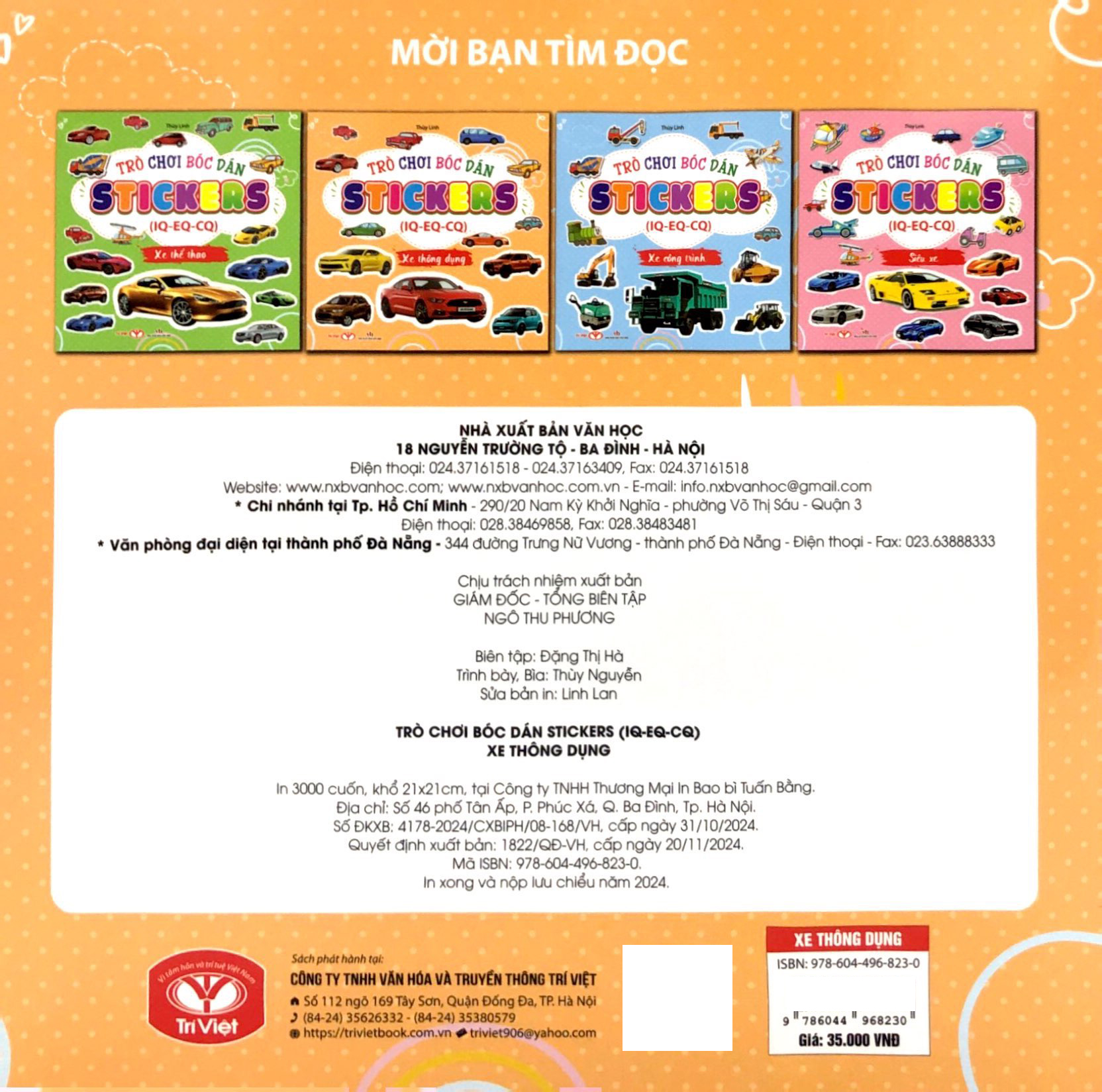 Trò Chơi Bóc Dán Sticker IQ-EQ-CQ - Xe Thông Dụng