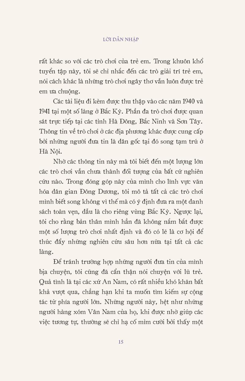 trò chơi của trẻ em ở bắc kỳ