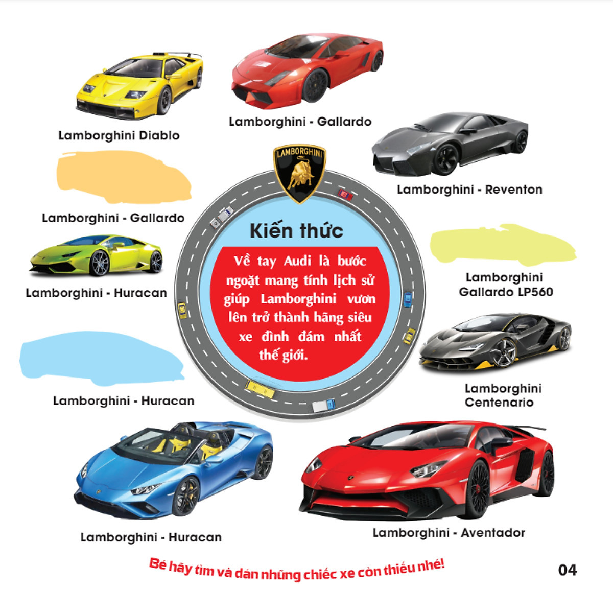 trò chơi dán hình iq-eq-cq - sticker - siêu xe - tập 1