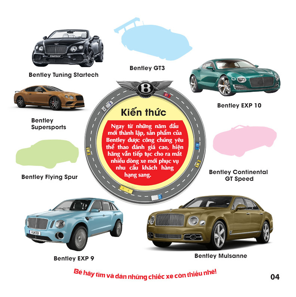 trò chơi dán hình iq-eq-cq - sticker - xe thể thao -tập 1