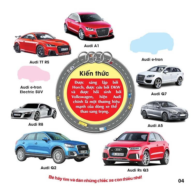 trò chơi dán hình iq-eq-cq - sticker - xe thể thao -tập 2