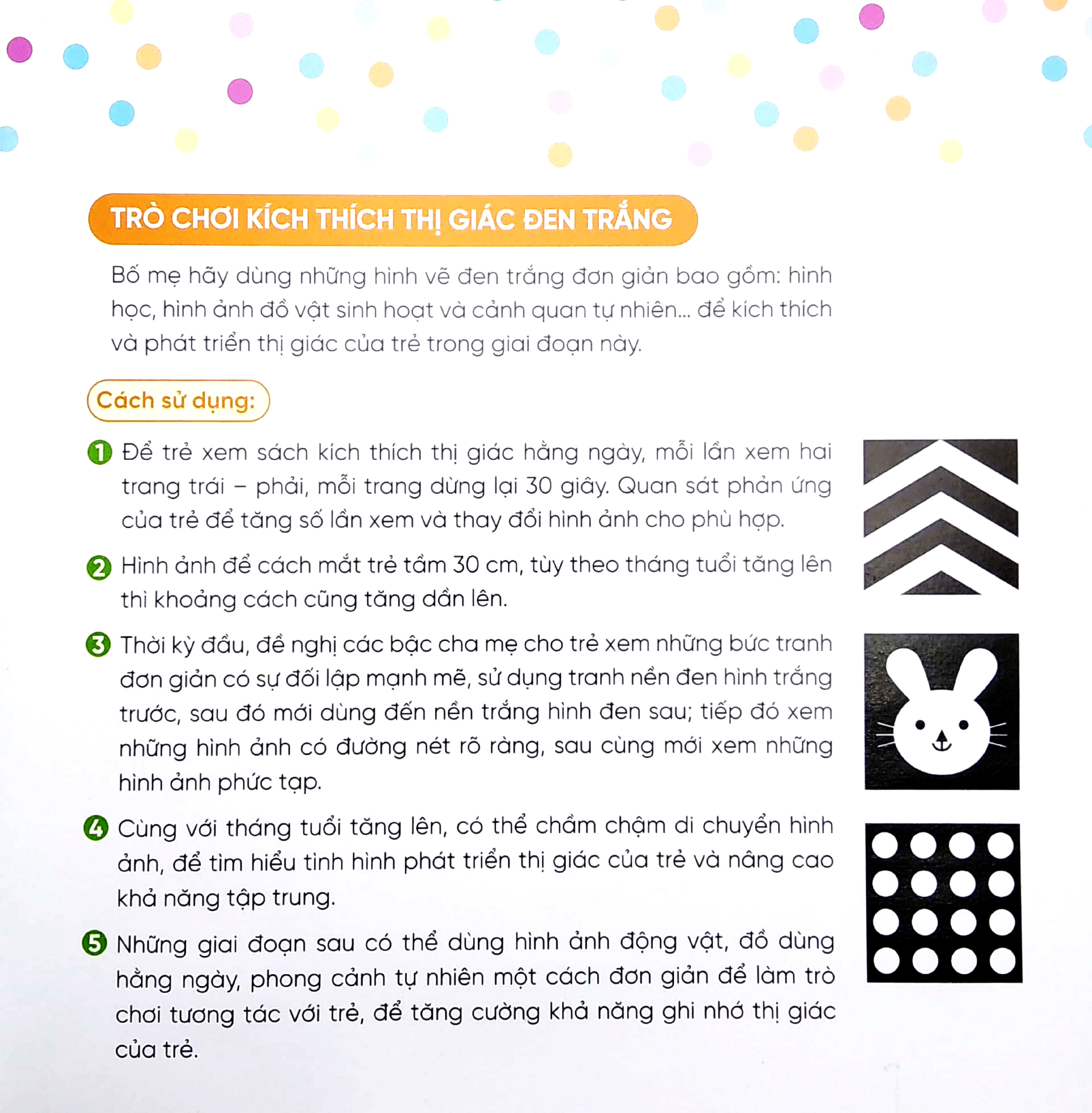 trò chơi kích thích thị giác đen trắng