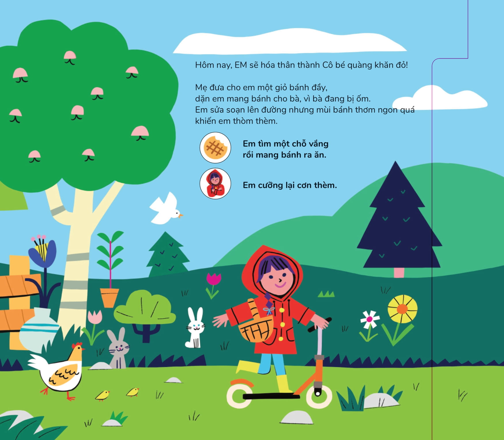 trò chơi nhập vai - nếu em là cô bé quàng khăn đỏ