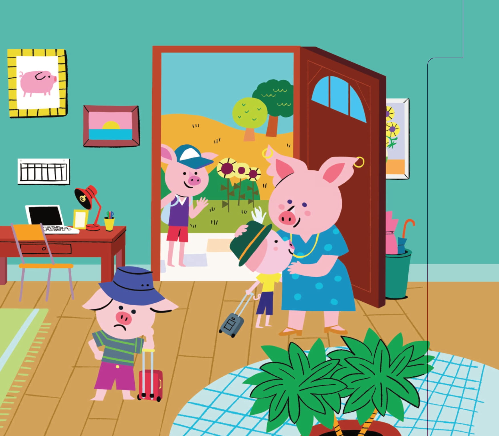 trò chơi nhập vai - nếu em là heo cả trong ba chú heo con