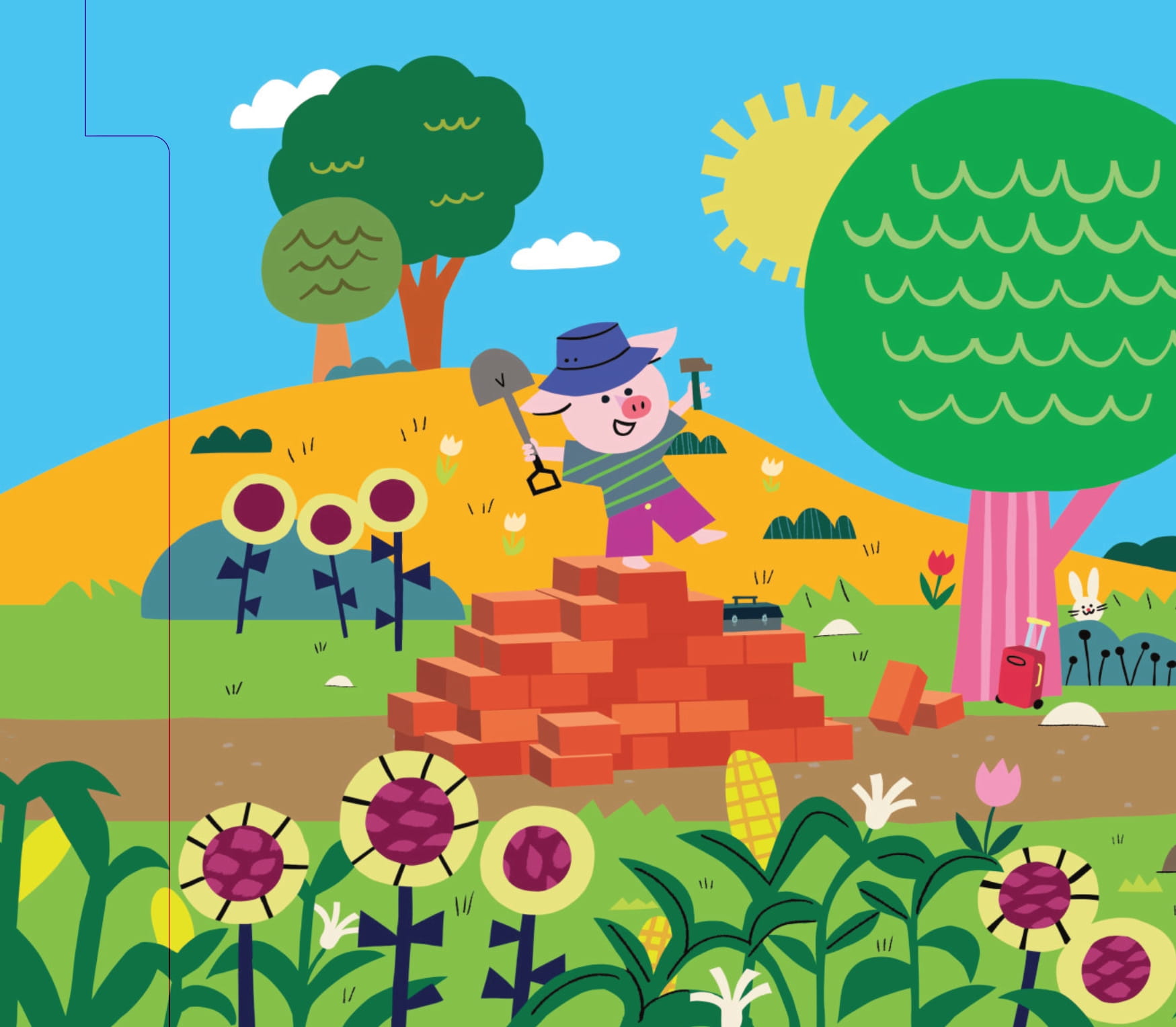 trò chơi nhập vai - nếu em là heo cả trong ba chú heo con