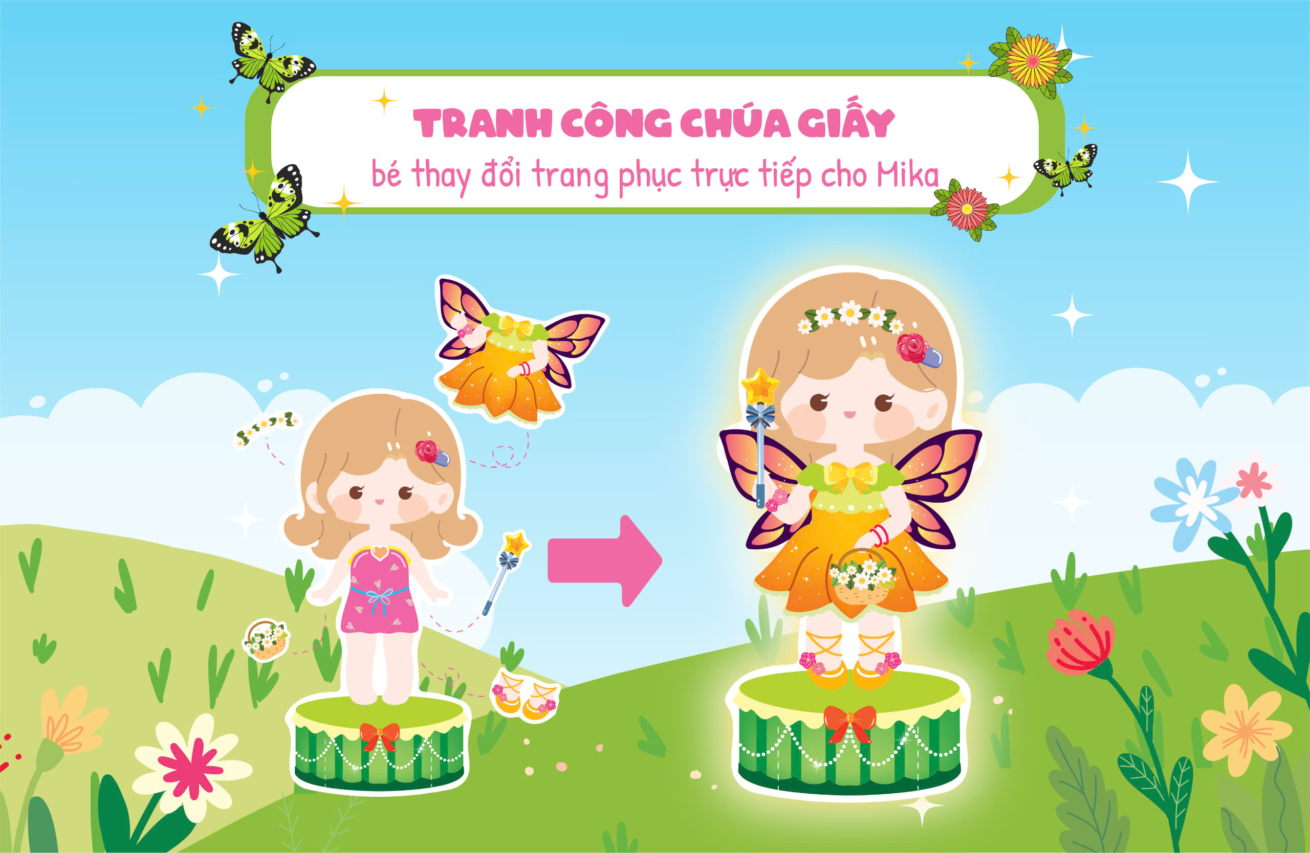 trò chơi sắp xếp tủ đồ cùng mika xinh đẹp - thời trang và phụ kiện cô tiên xinh