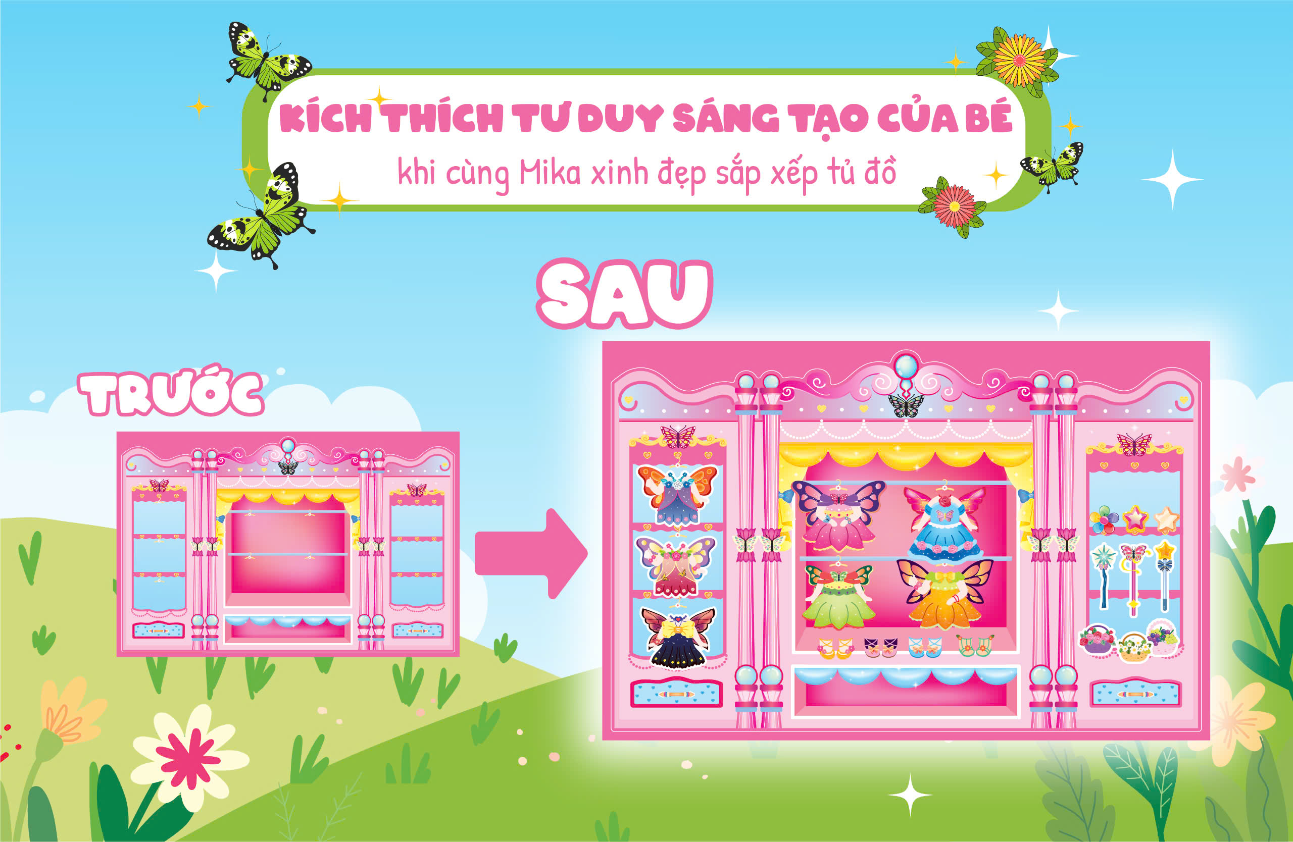 trò chơi sắp xếp tủ đồ cùng mika xinh đẹp - thời trang và phụ kiện cô tiên xinh