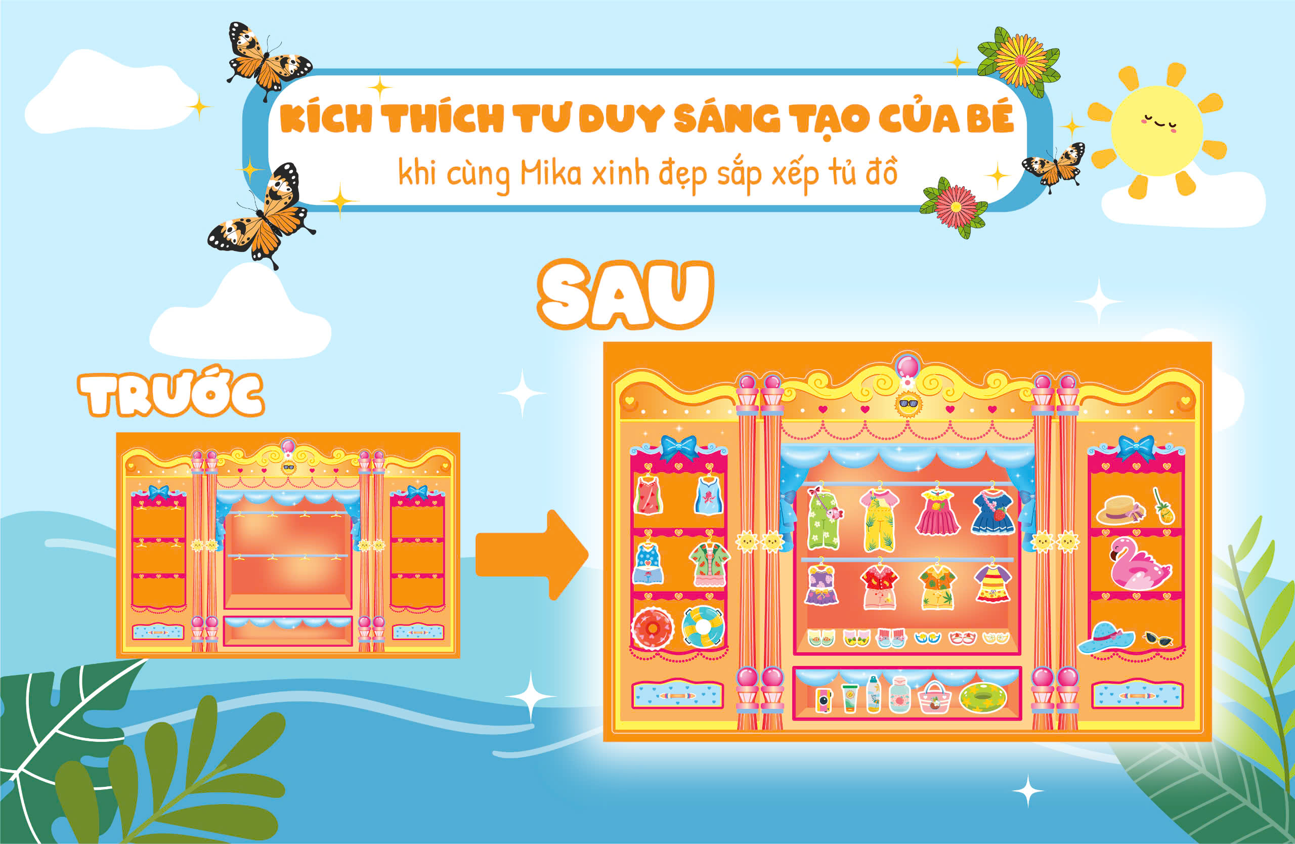 trò chơi sắp xếp tủ đồ cùng mika xinh đẹp - thời trang và phụ kiện mùa hè sôi động
