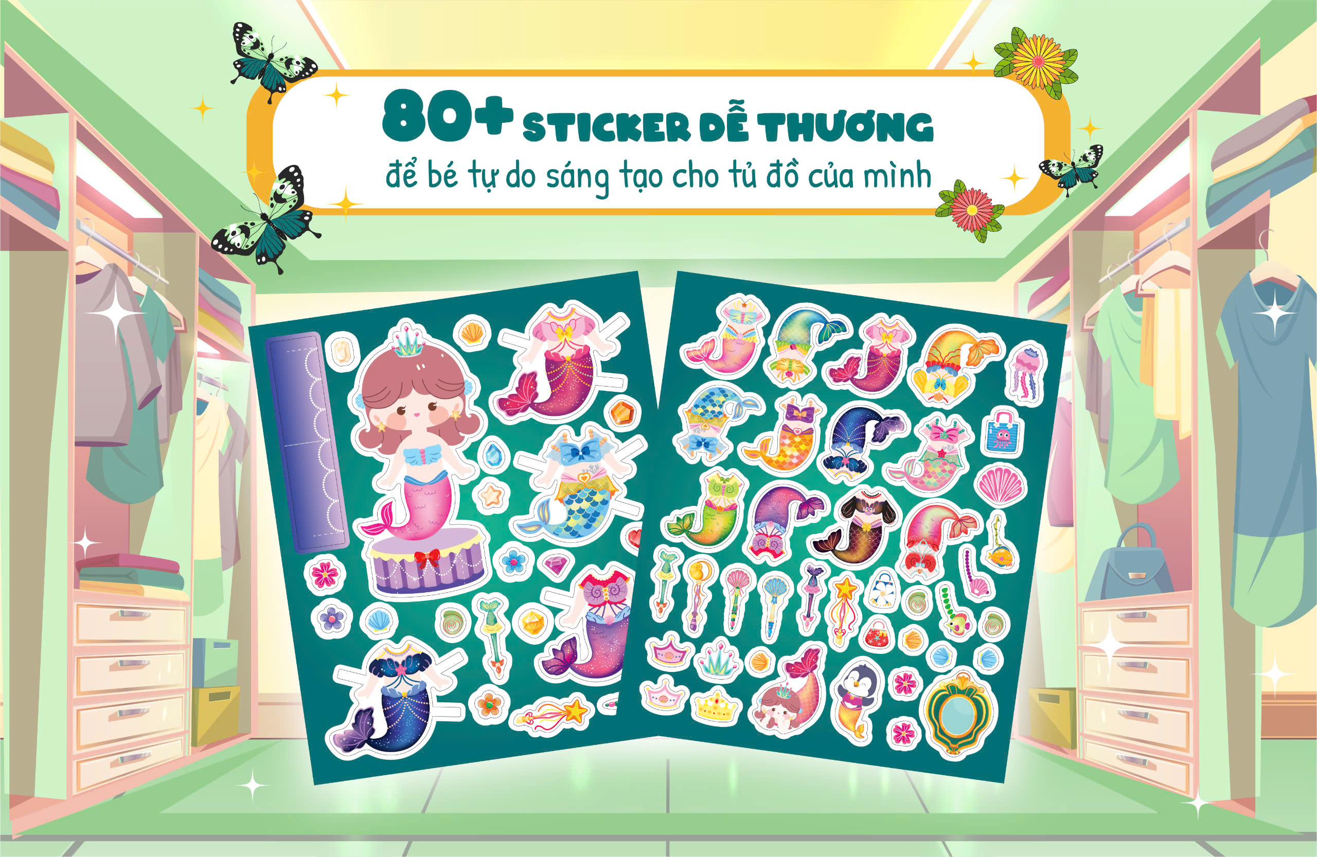 trò chơi sắp xếp tủ đồ cùng mika xinh đẹp - thời trang và phụ kiện nàng tiên cá