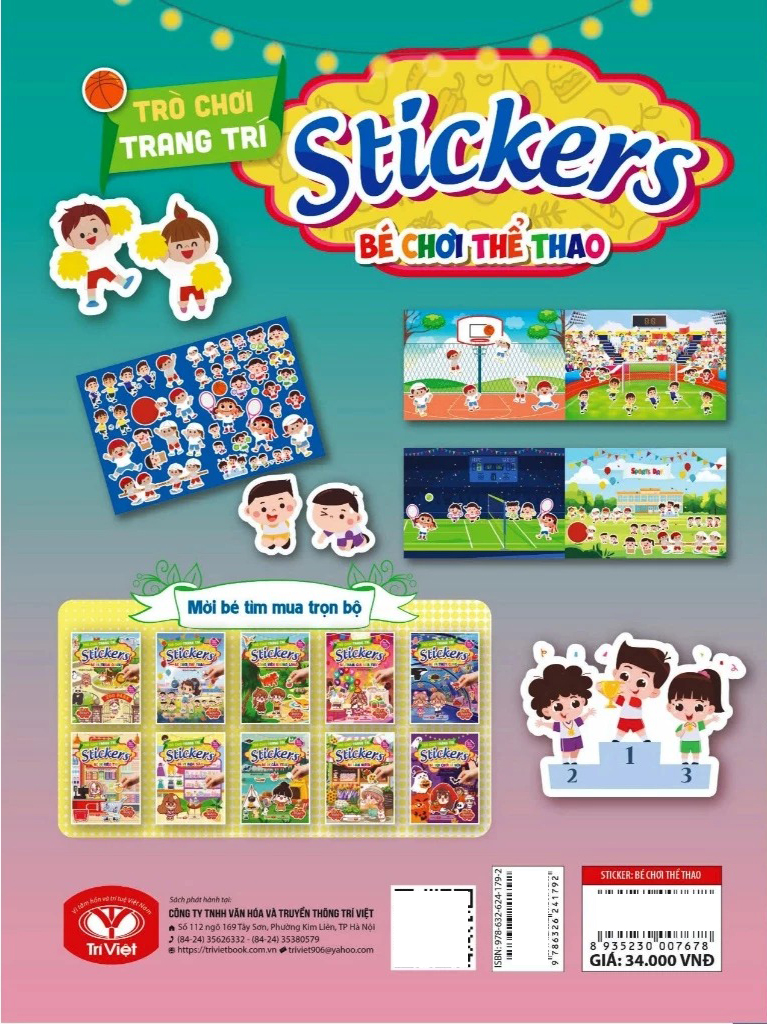Tro Choi Trang Tri Stickers - Be Choi The Thao