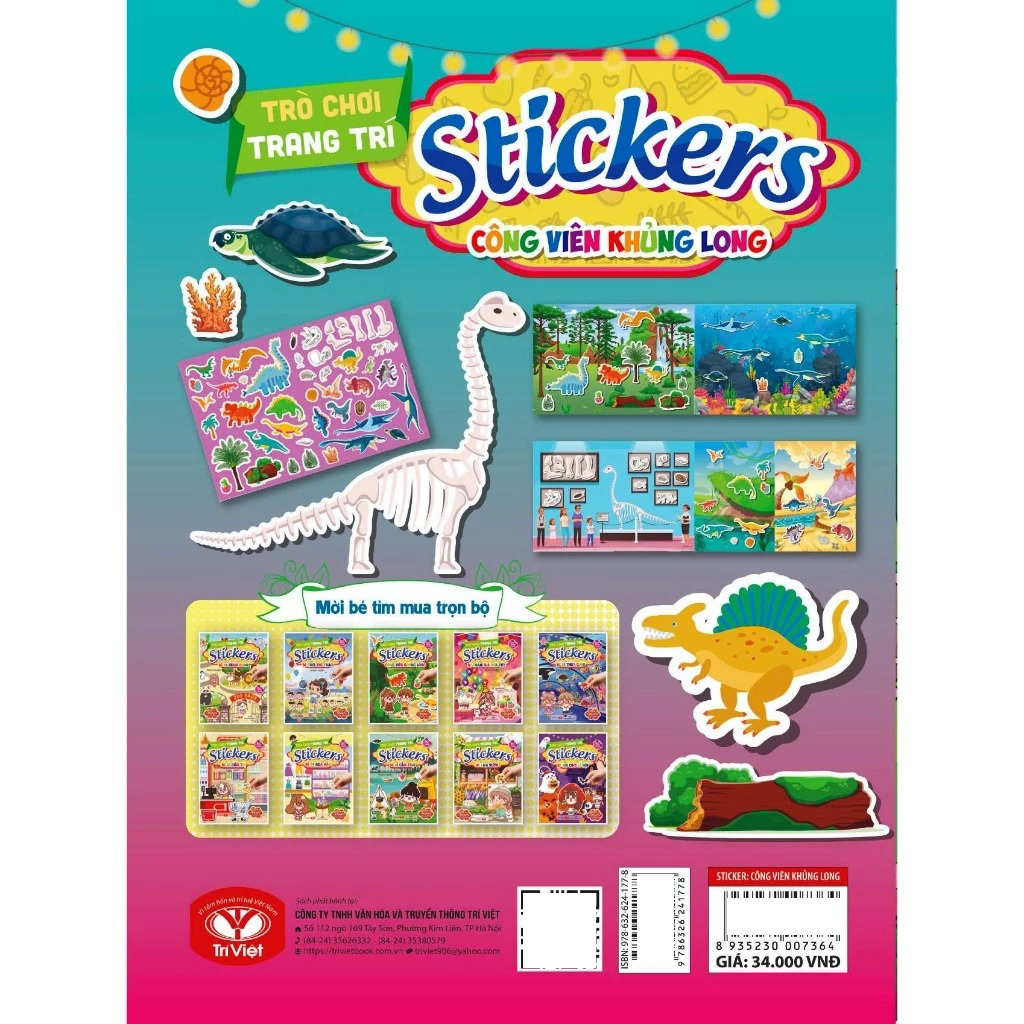 Tro Choi Trang Tri Stickers - Cong Vien Khung Long